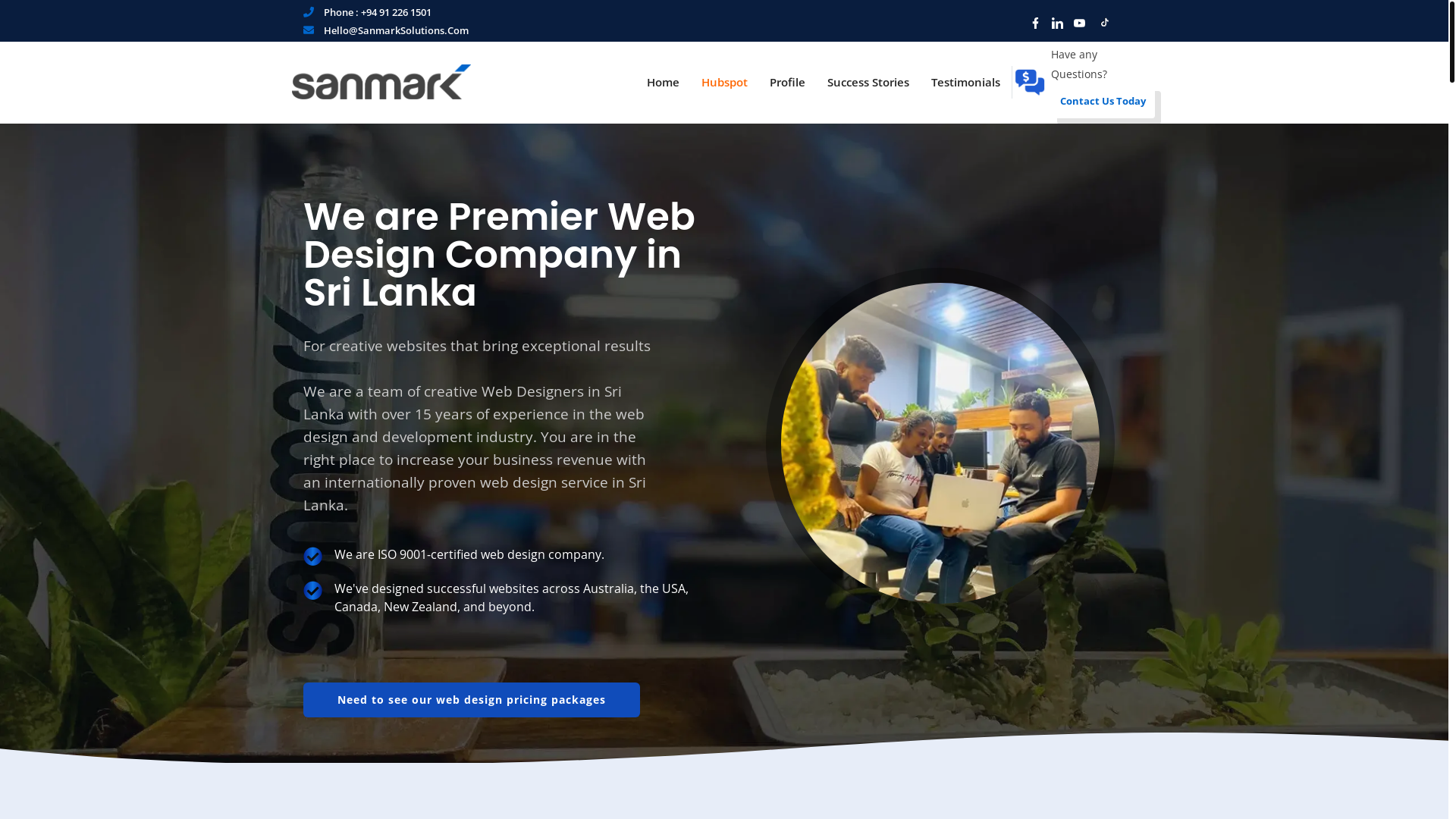 website screenshot of https://sanmark-local-services-web-app.pages.dev/