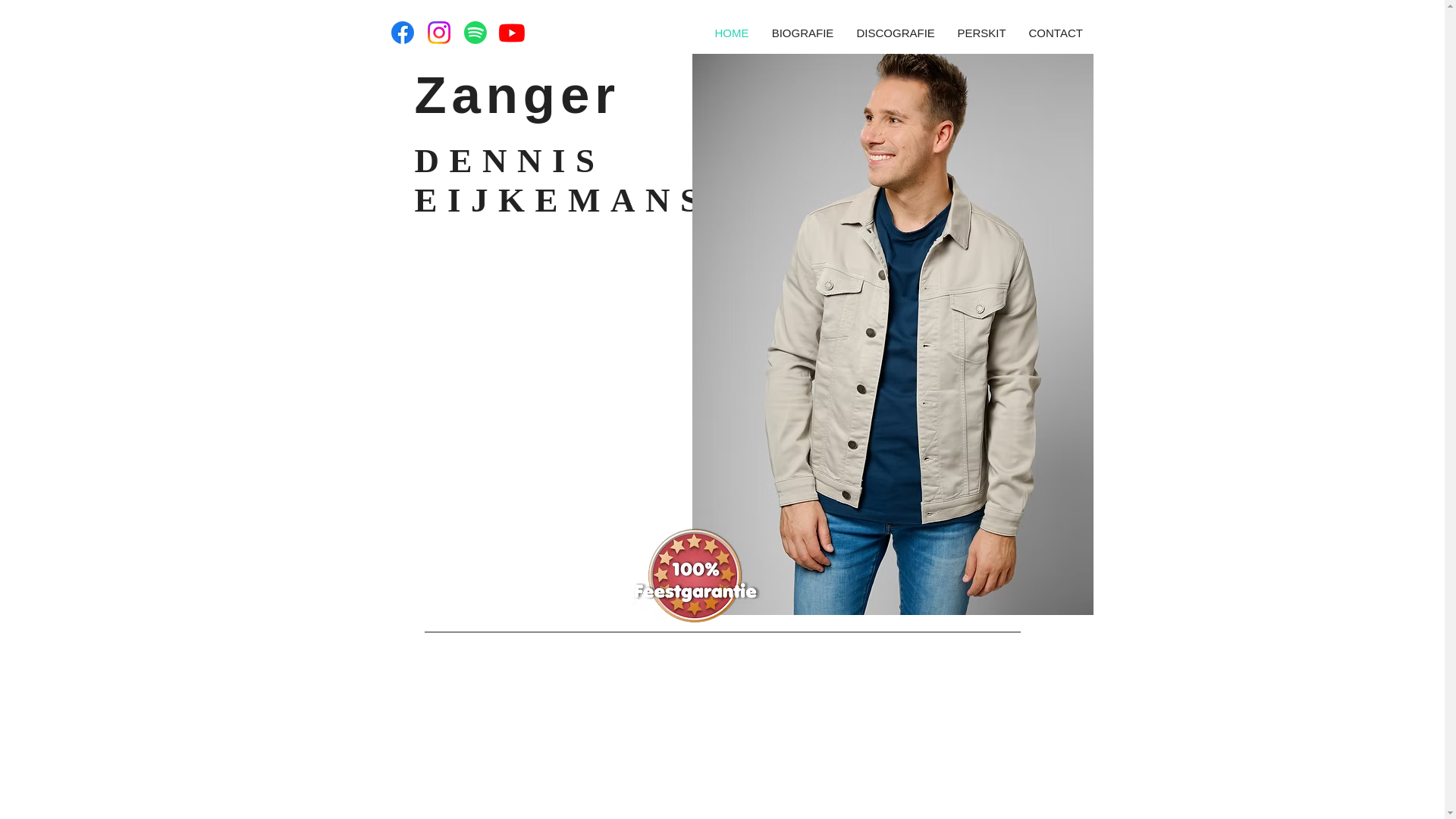 website screenshot of https://dennislive.nl/