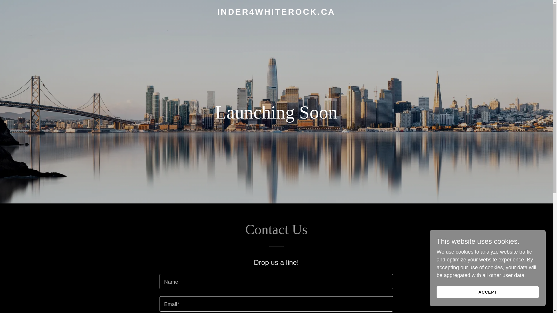website screenshot of https://inder4whiterock.ca/