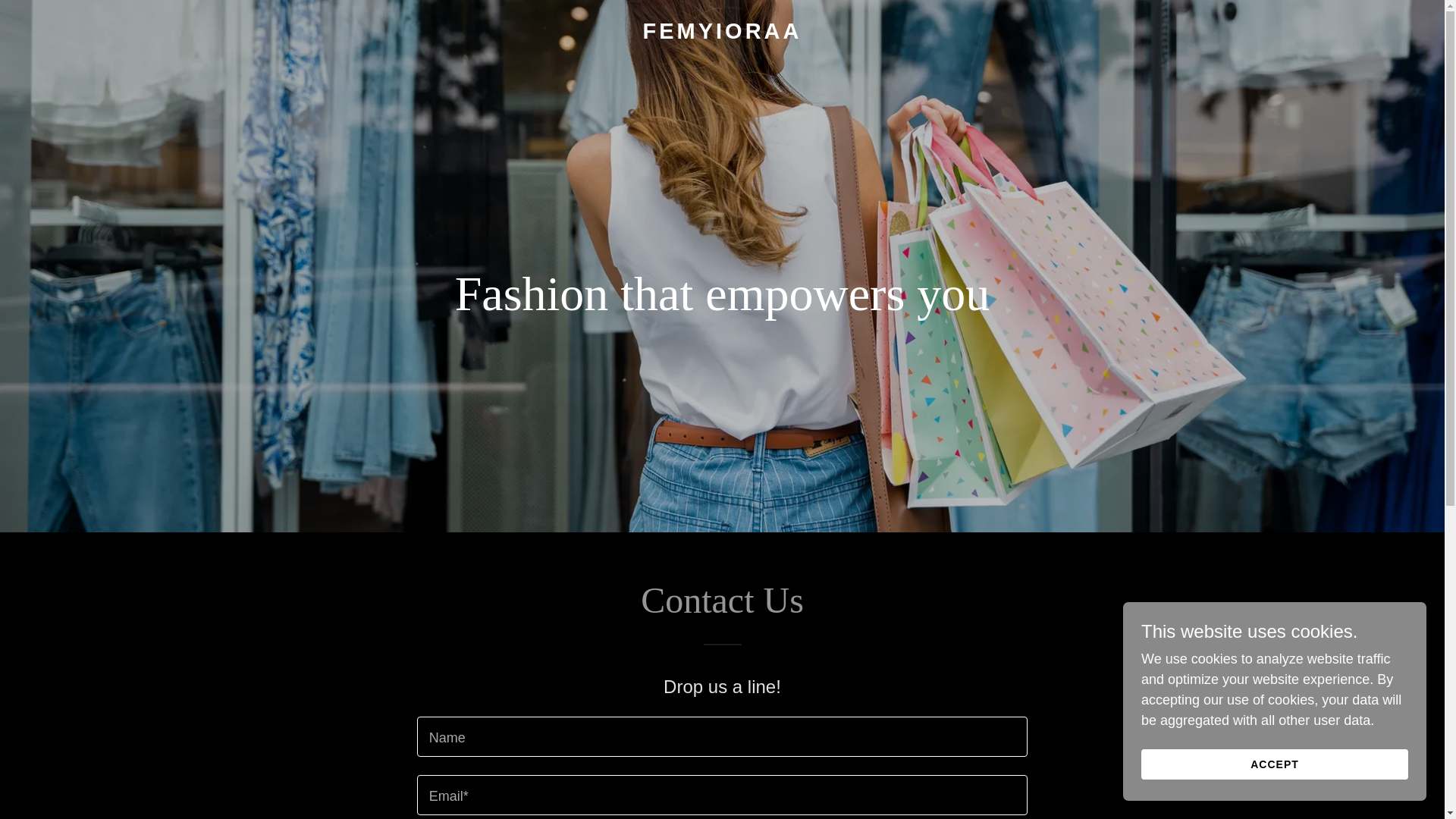 website screenshot of https://femyioraa.online/