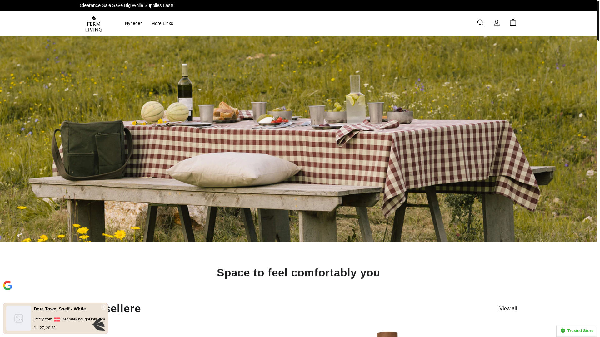 website screenshot of https://fermliving-dk.shop/