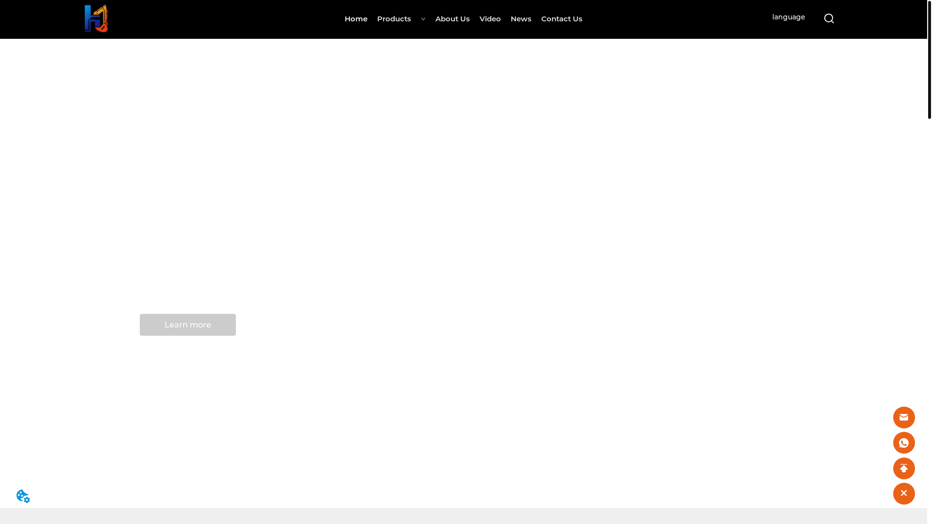 website screenshot of https://hmhusedexcavator.com/