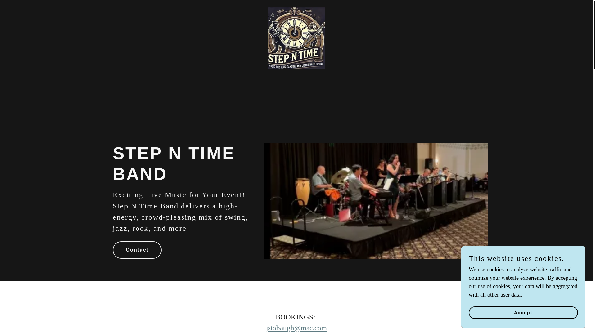 website screenshot of https://sntband.com/