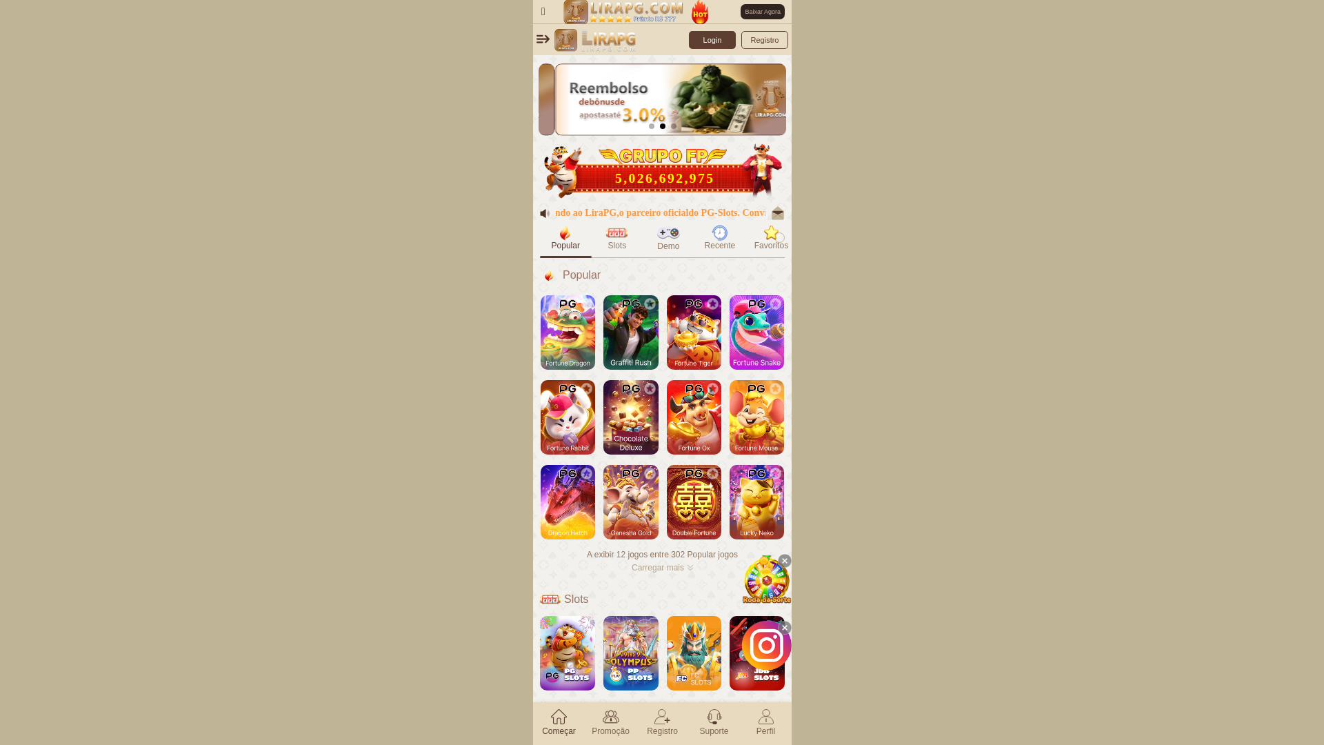 website screenshot of https://raspadinhamagica.vip/