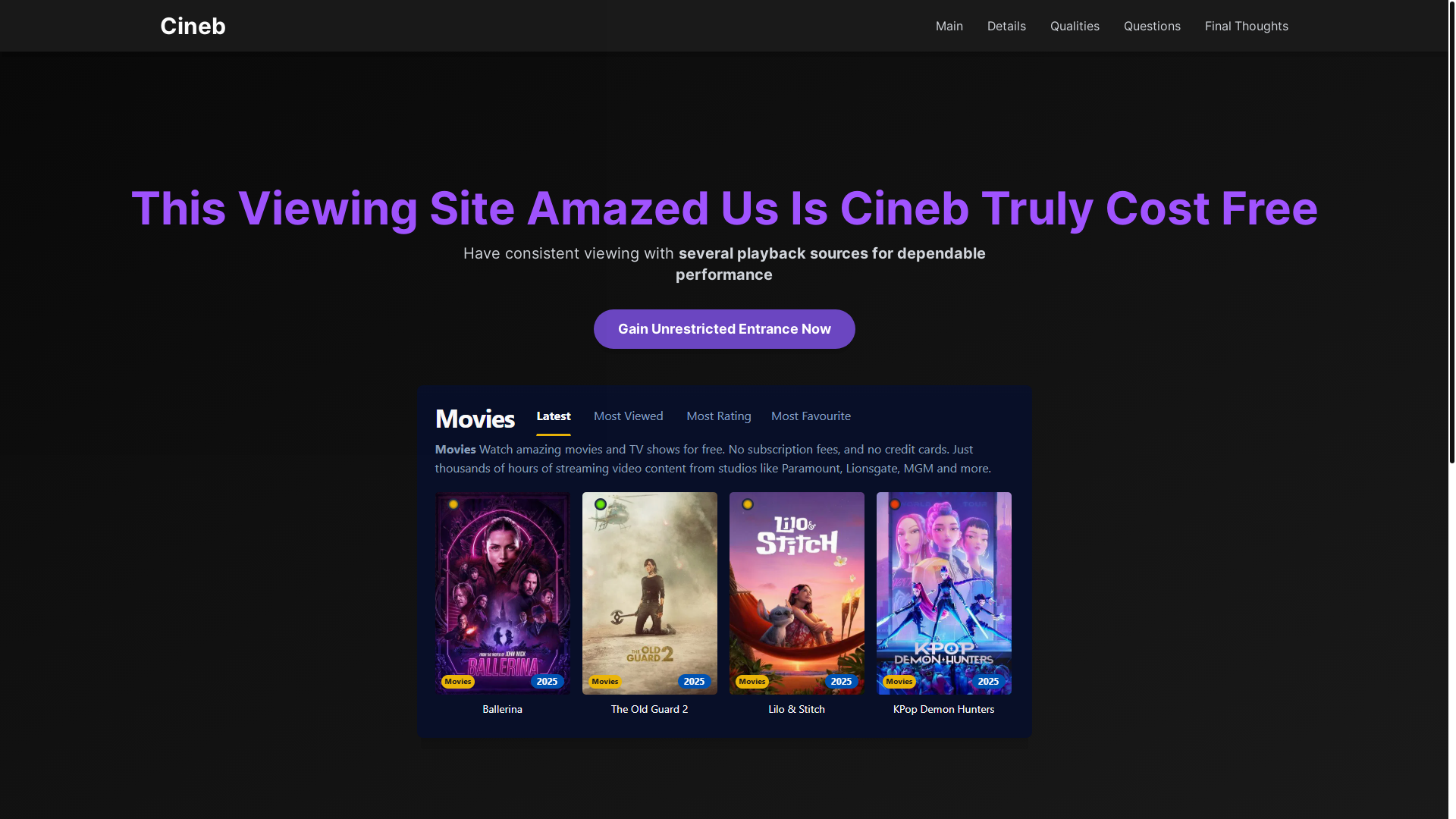 website screenshot of https://cineb-s6w3.pages.dev/