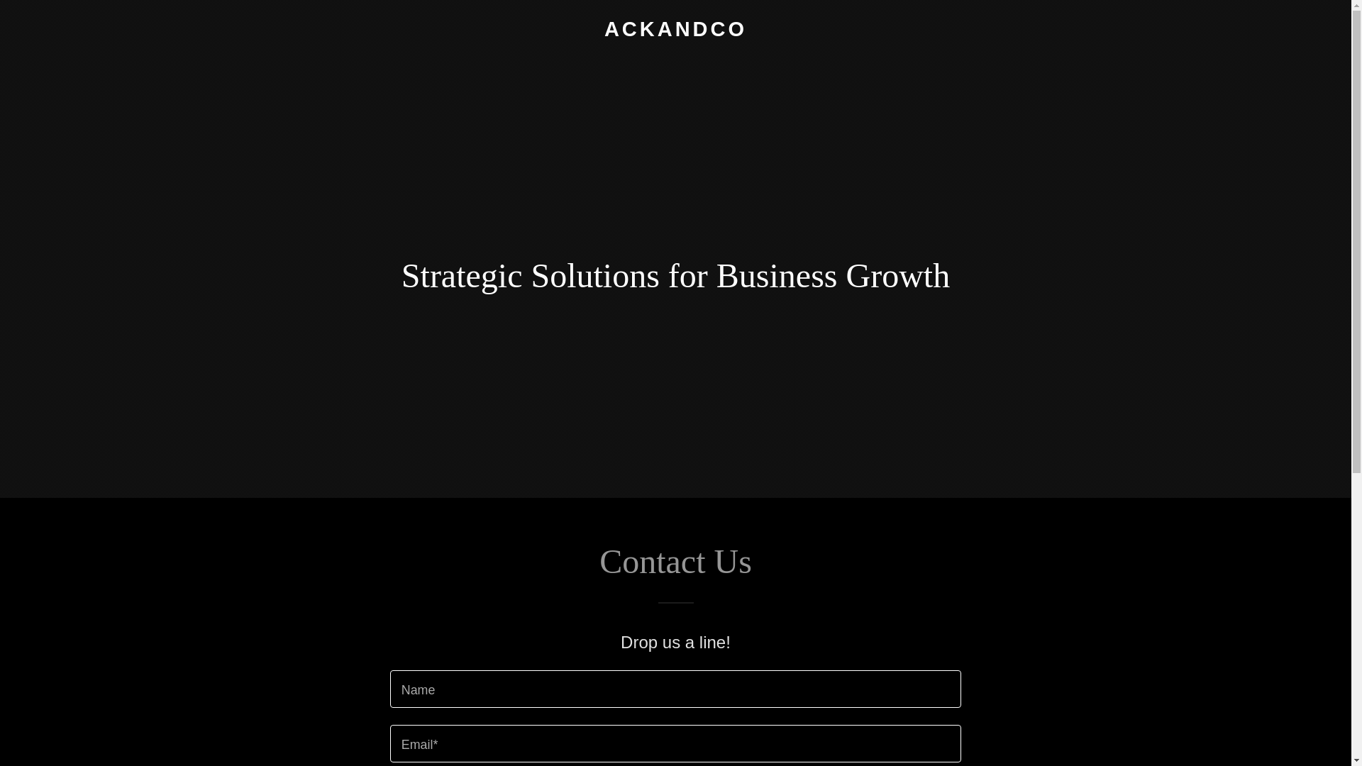 website screenshot of https://ackand.co/