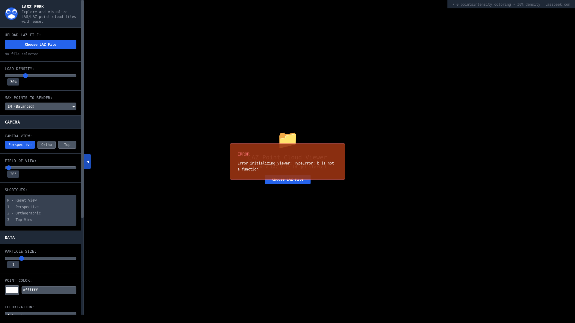 website screenshot of https://lasz-peek-app.pages.dev/