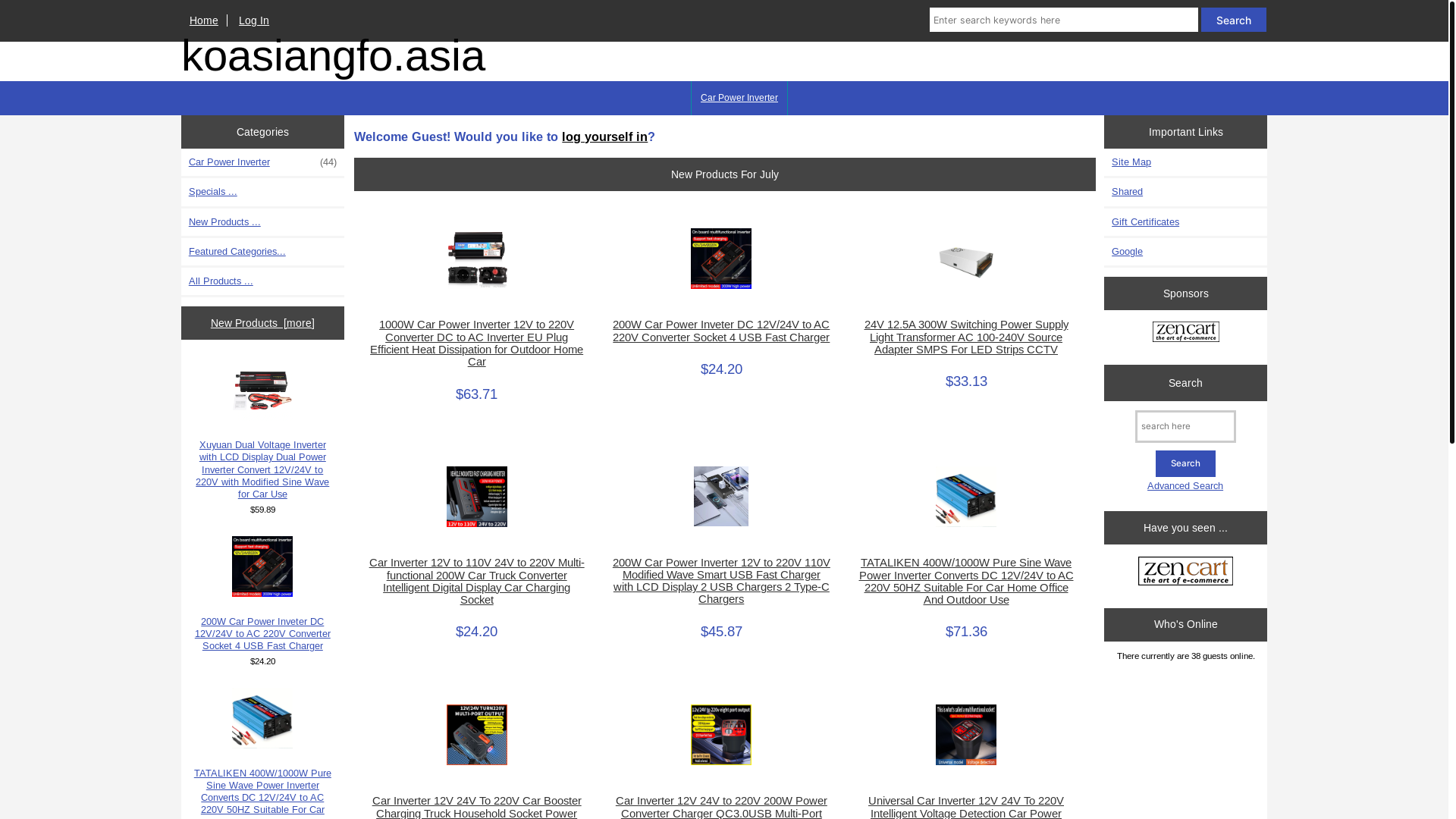 website screenshot of https://koasiangfo.asia/