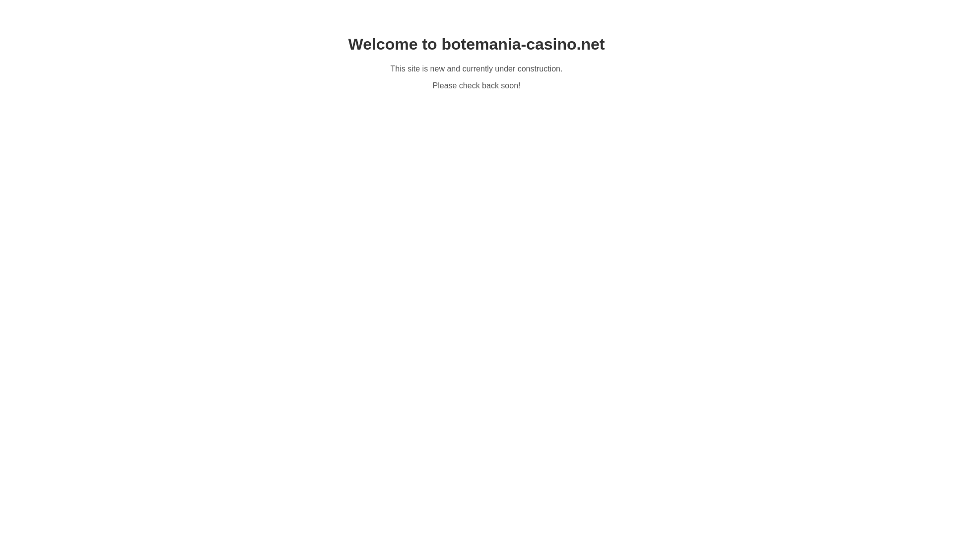 website screenshot of https://botemania-casino.net/