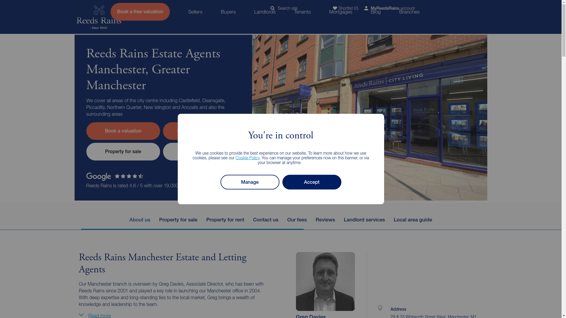 website screenshot of https://estateagentsmanchester.co.uk/