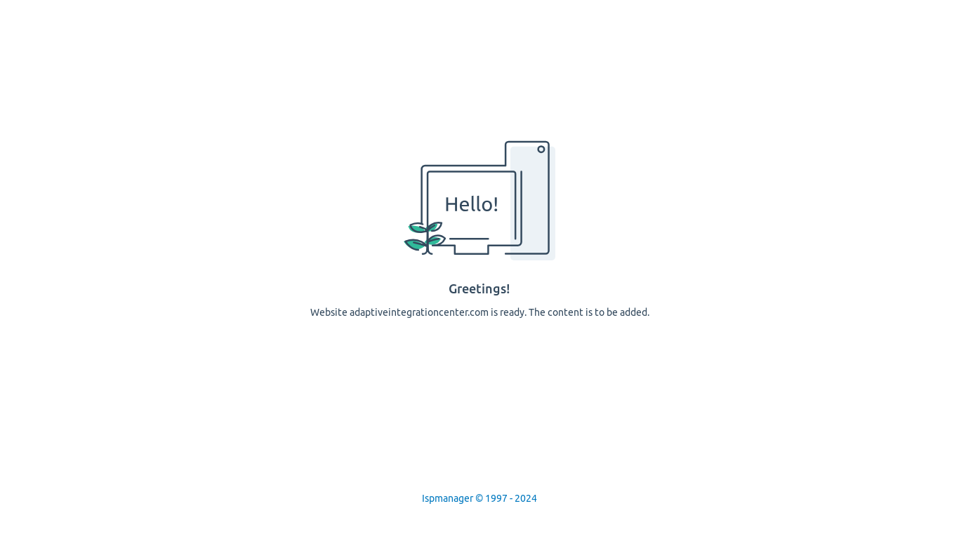 website screenshot of https://adaptiveintegrationcenter.com/