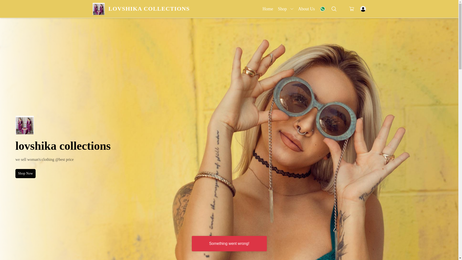 website screenshot of https://lovshikacollections.co.in/
