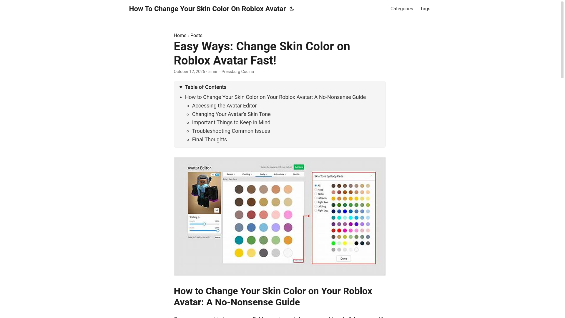 website screenshot of https://how-to-change-your-skin-color-on-roblox-avatar.pages.dev/