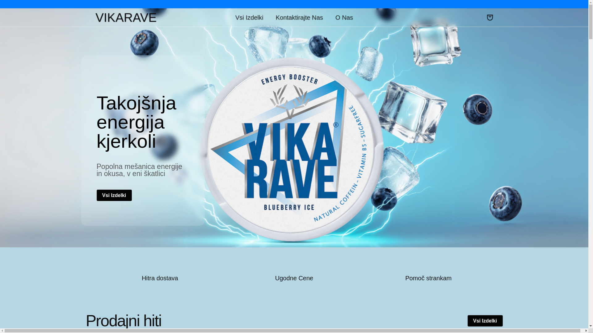 website screenshot of https://vikarave.si/