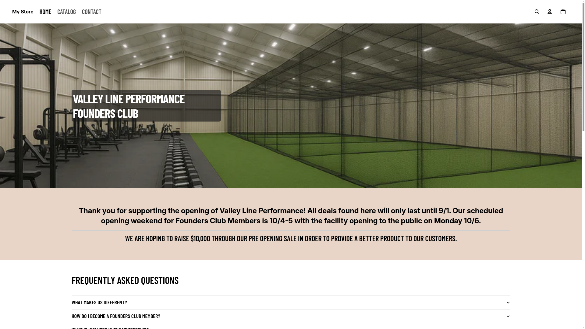 website screenshot of https://valleylineperformance.com/