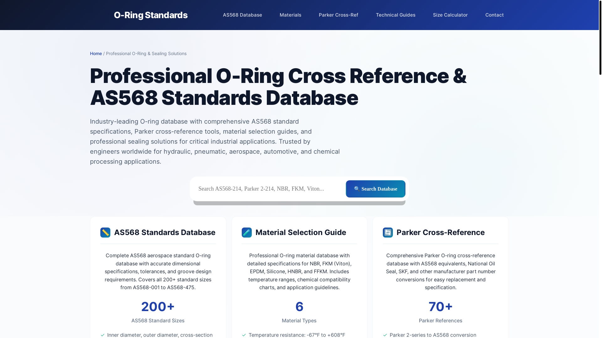 website screenshot of https://o-ring-website.pages.dev/