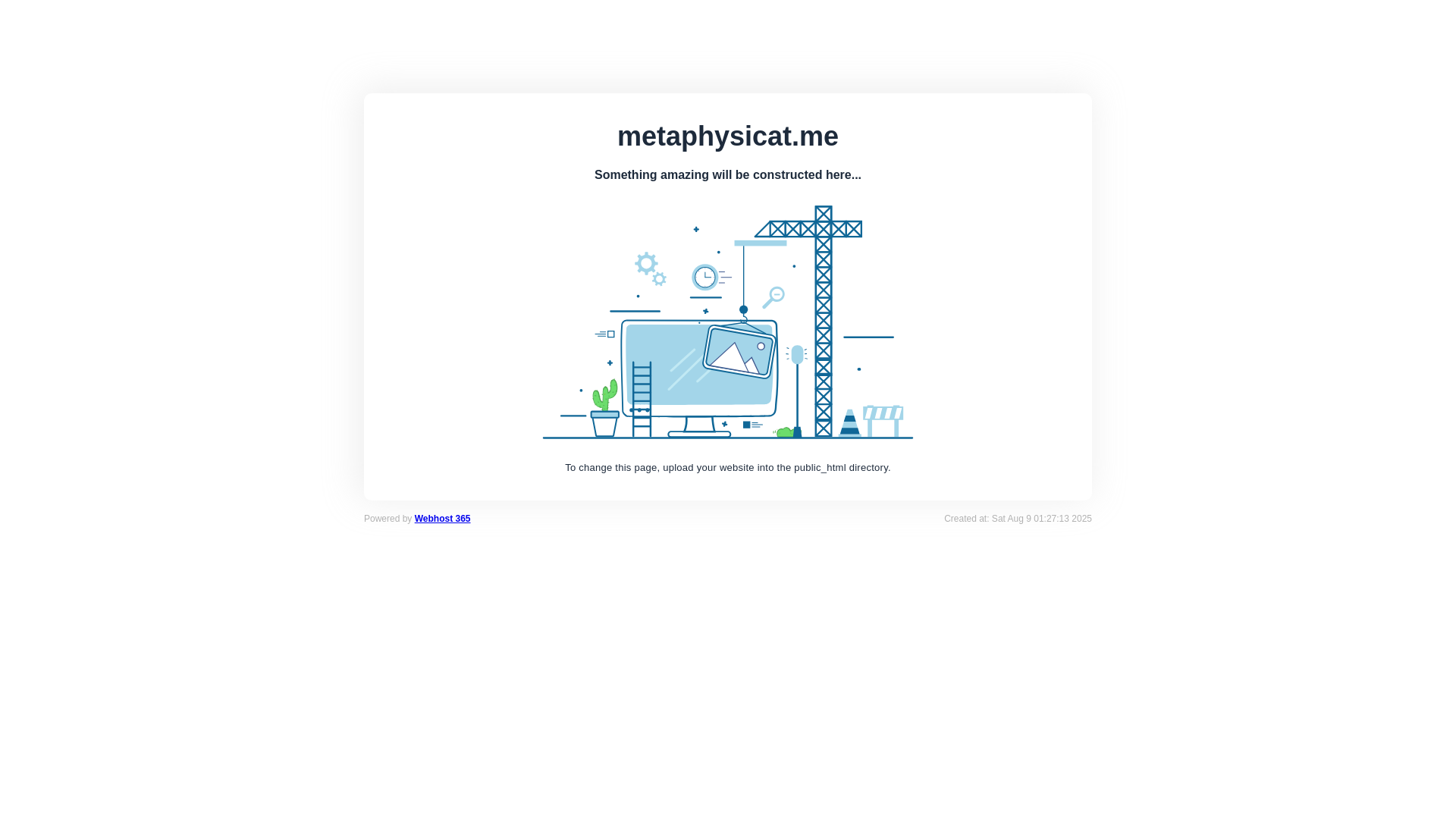 website screenshot of https://metaphysicat.me/