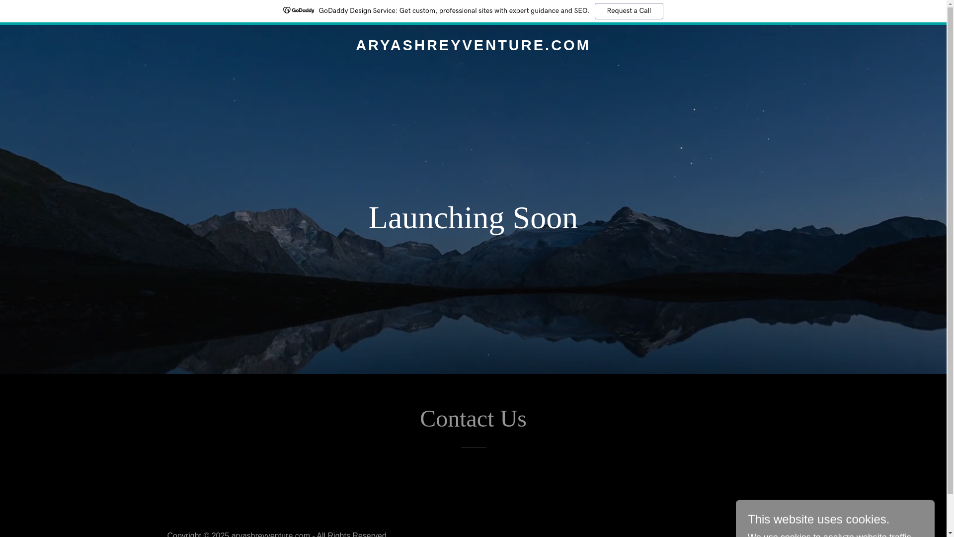 website screenshot of https://aryashreyventure.com/