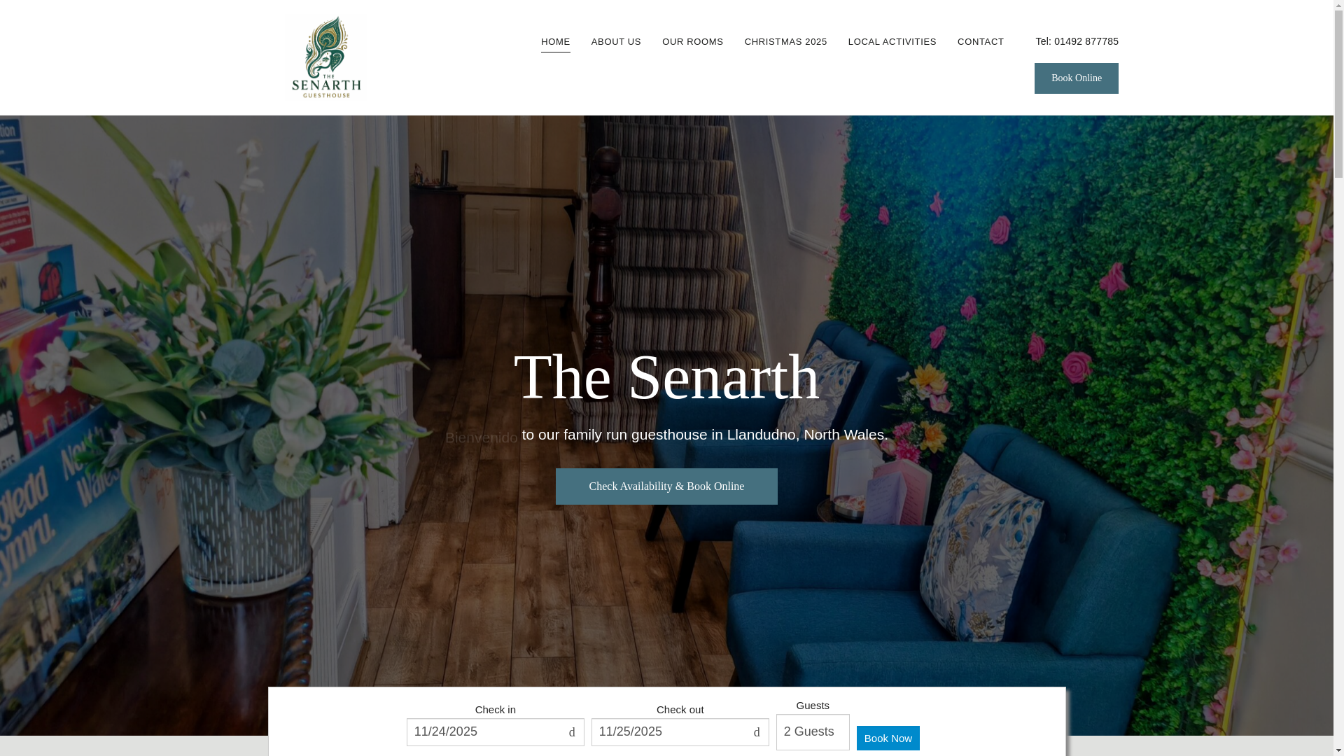 website screenshot of https://senarth.co.uk/
