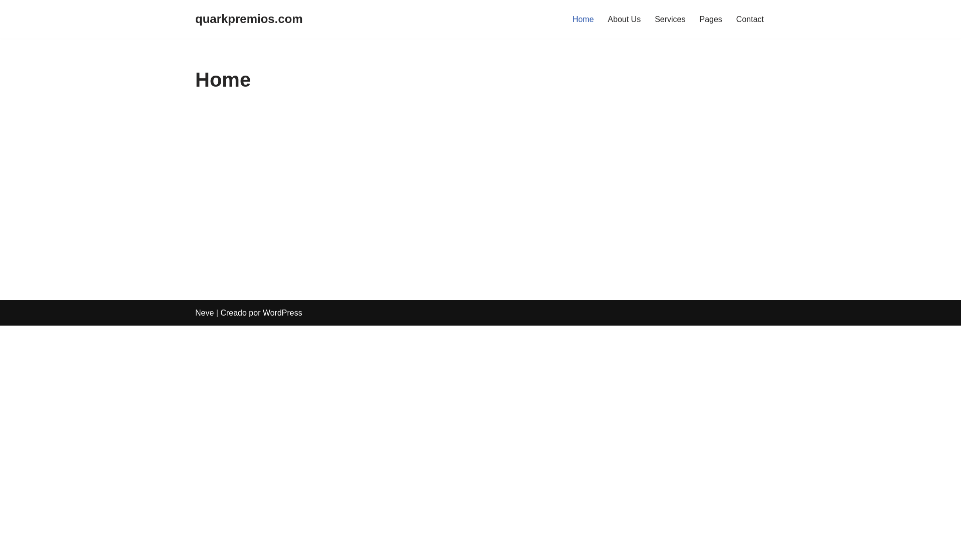 website screenshot of https://quarkpremios.com/