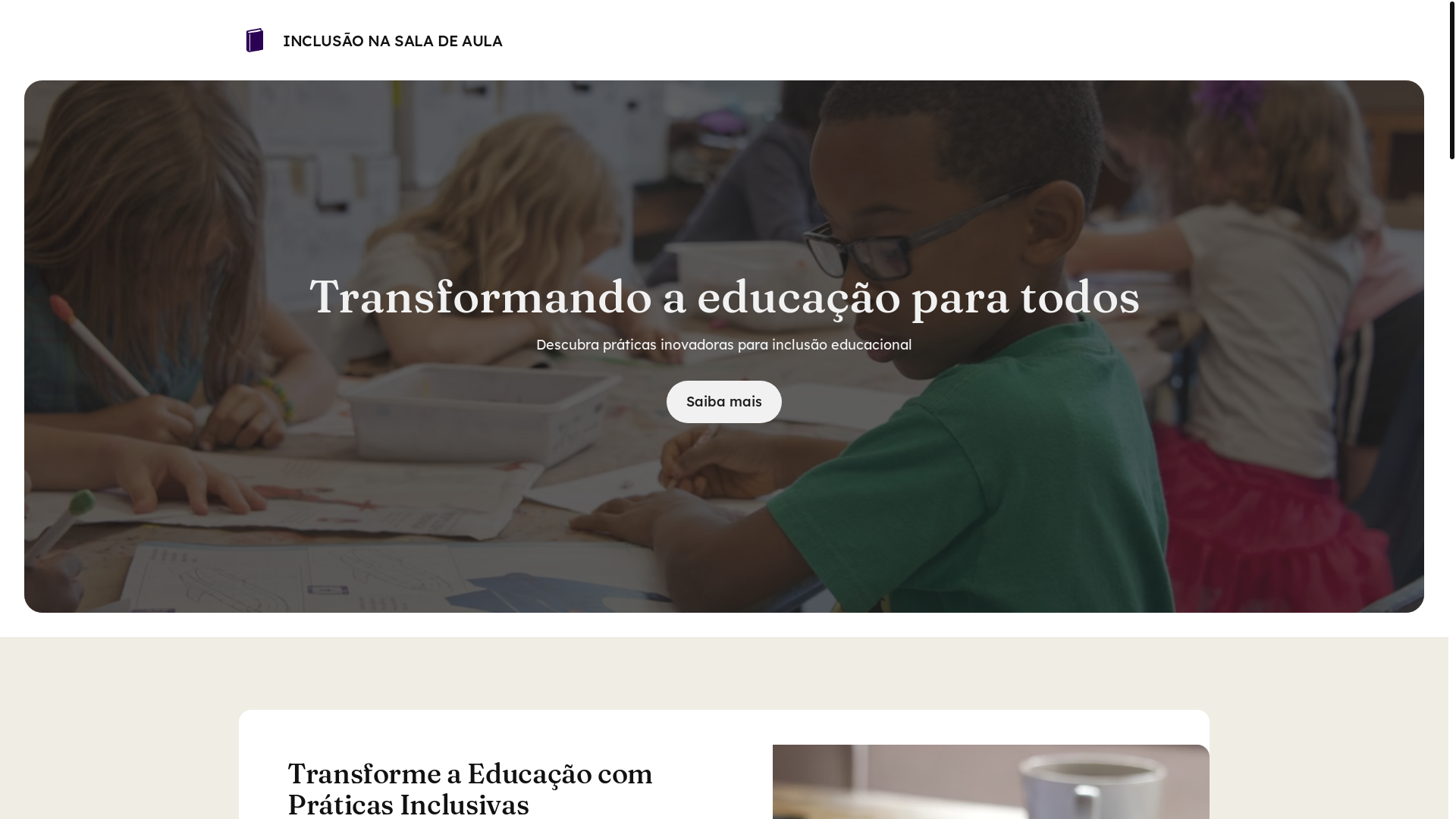 website screenshot of https://incluirensinartransformar.online/