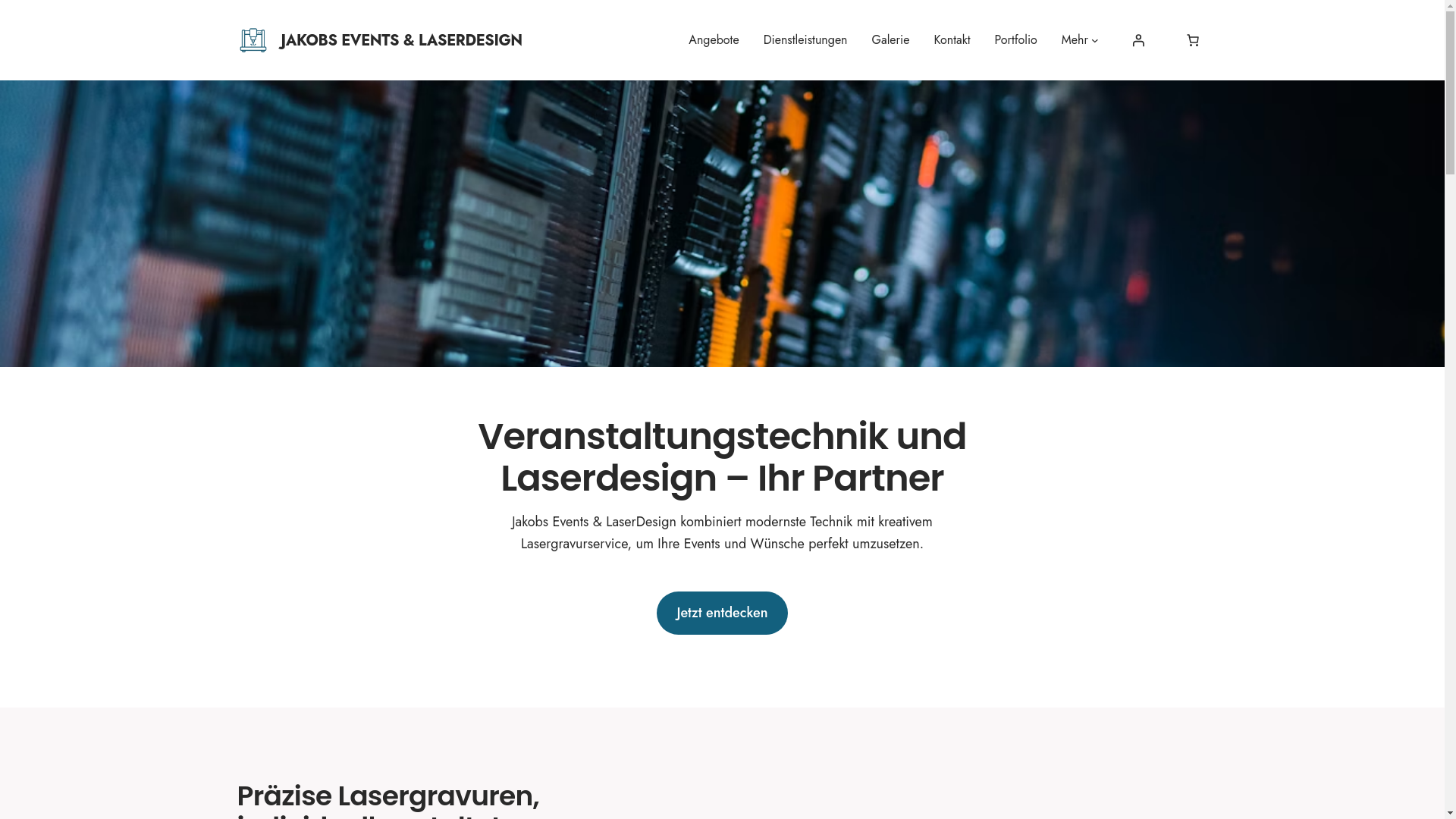 website screenshot of https://jakobsevents.de/