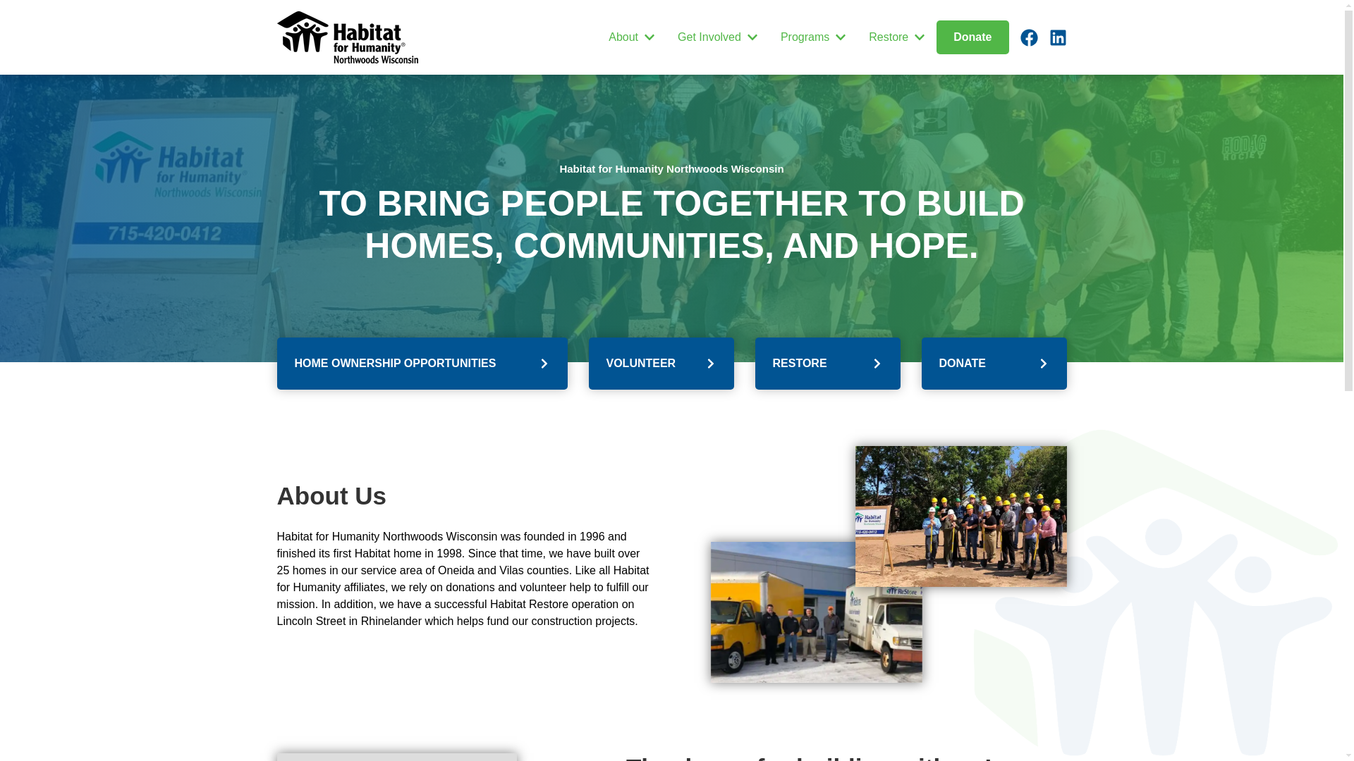 website screenshot of https://hfh-northwoods-wisconsin.pages.dev/