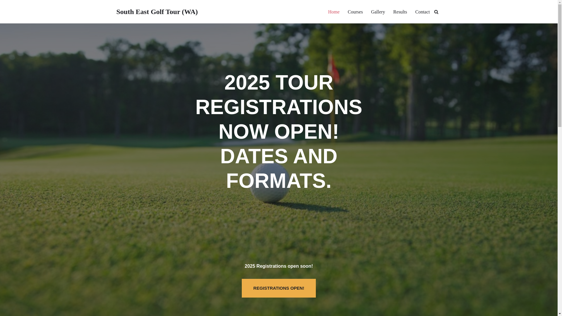 website screenshot of https://southeastgolftour.online/