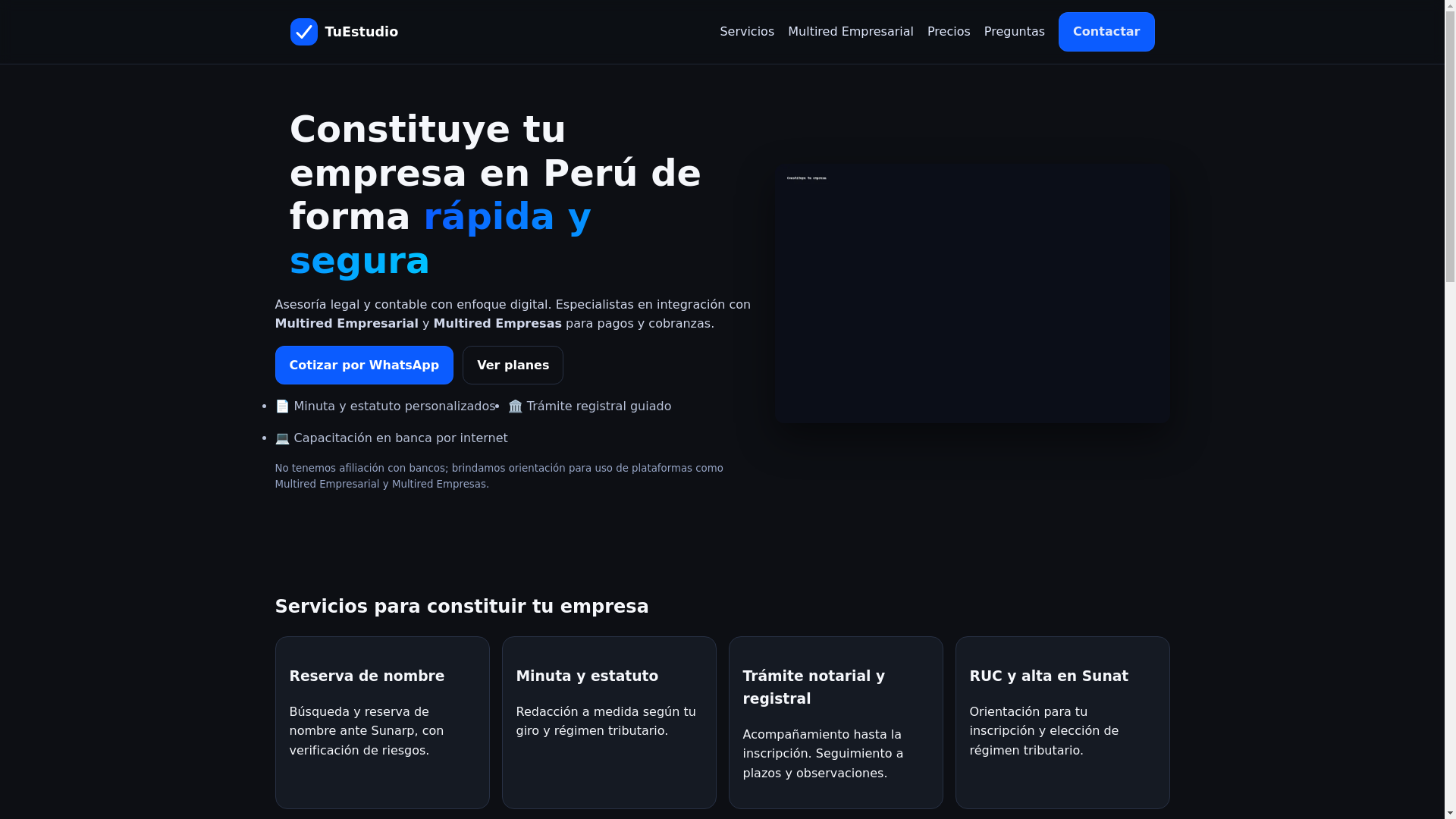 website screenshot of https://multiredemprosarial.online/