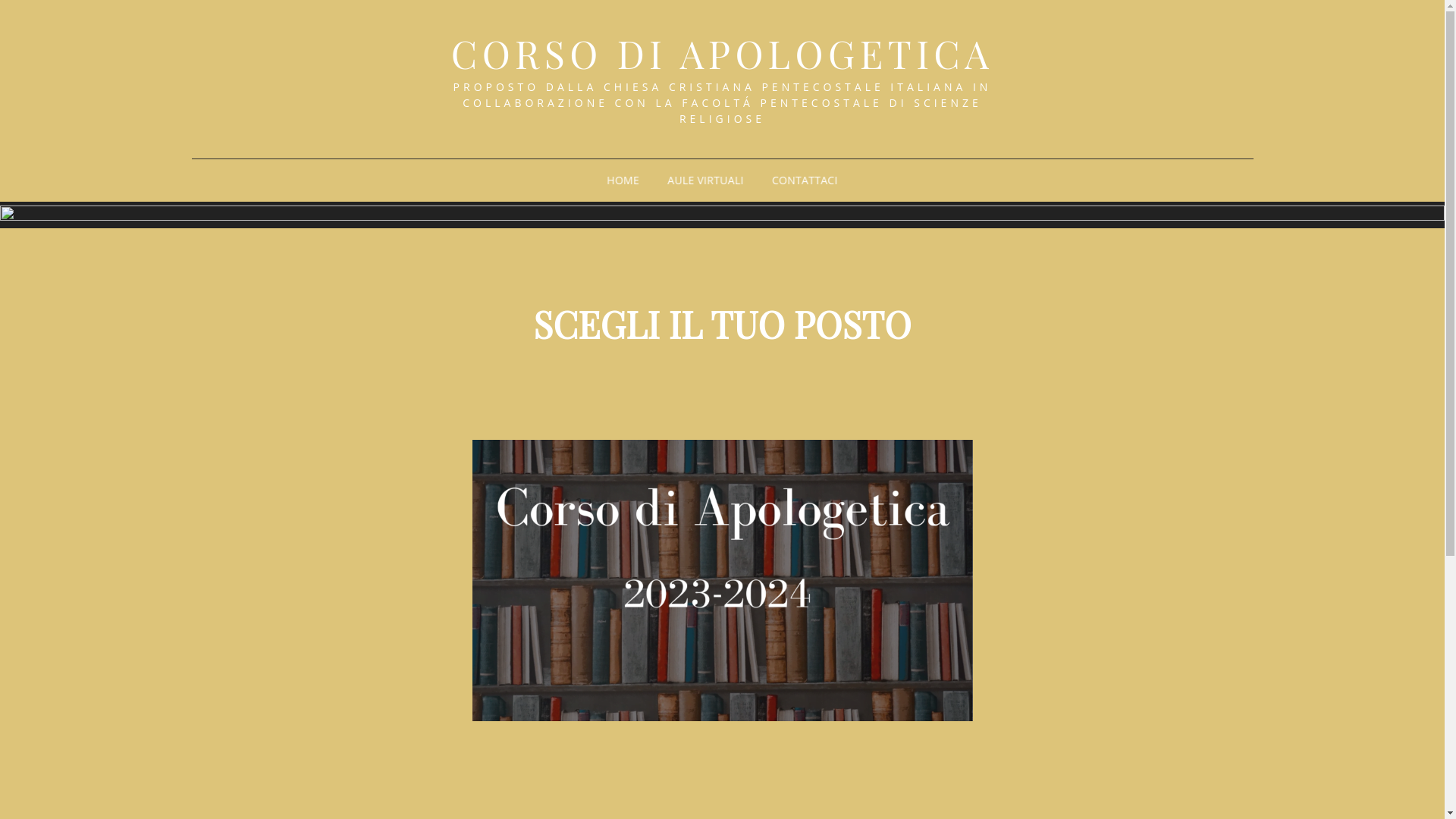 website screenshot of https://corsodiapologetica.it/