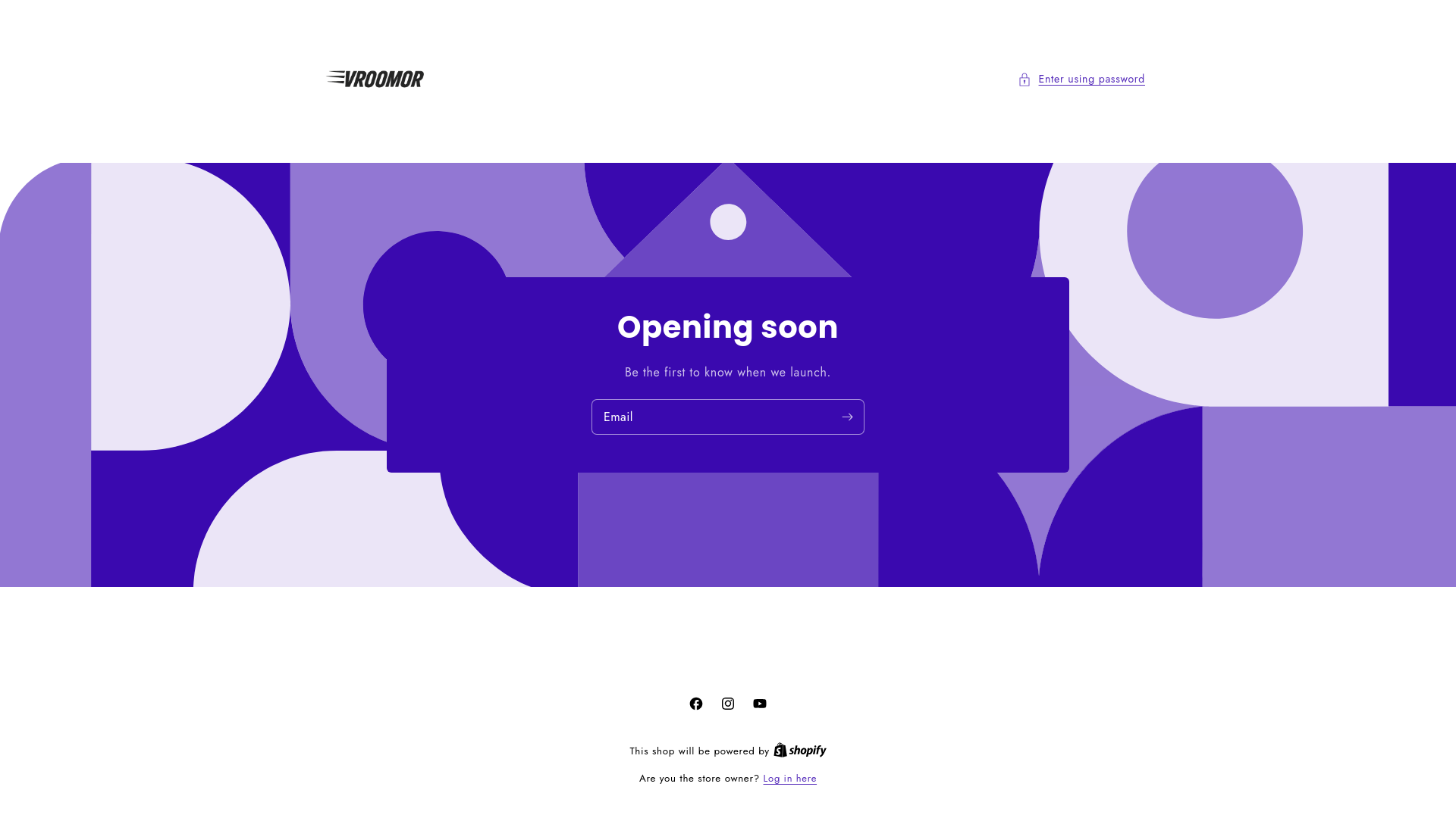website screenshot of https://vroomor.store/
