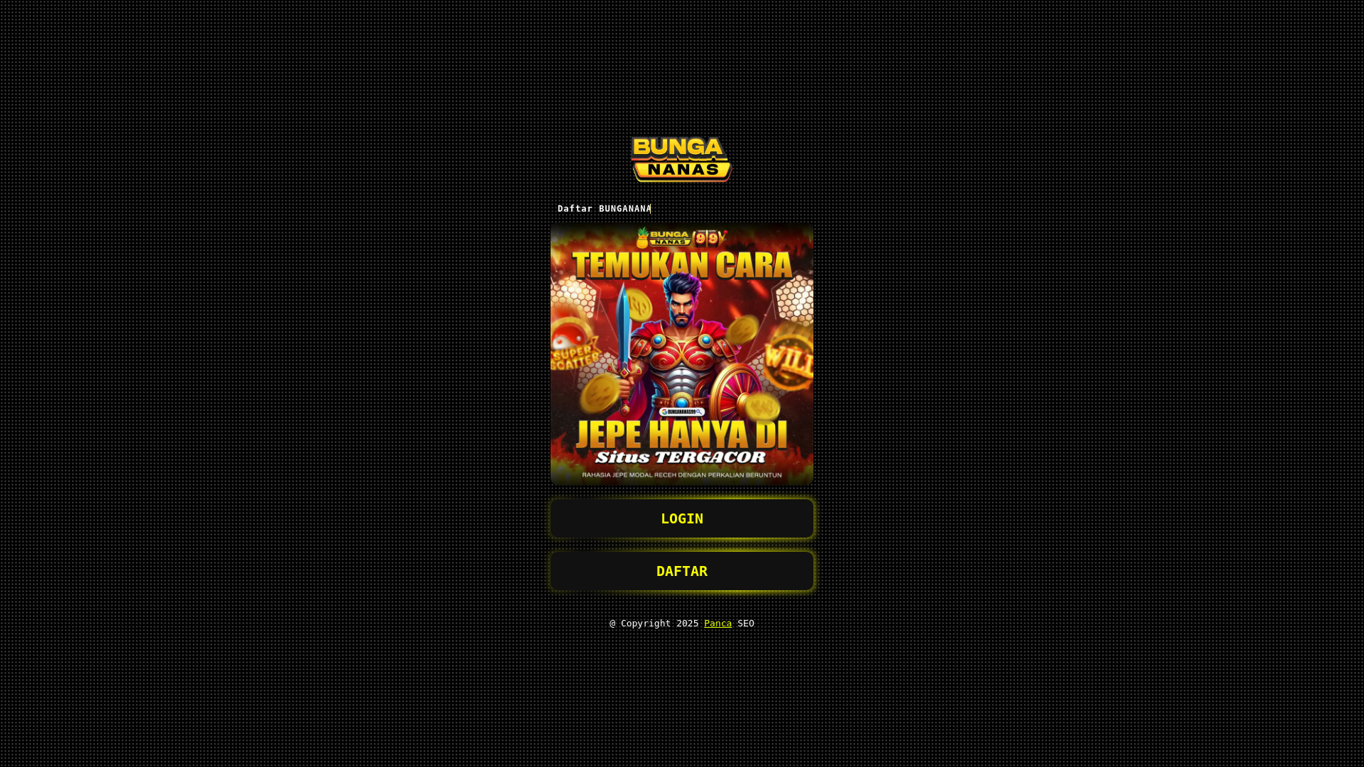 website screenshot of https://bungananas.pages.dev/
