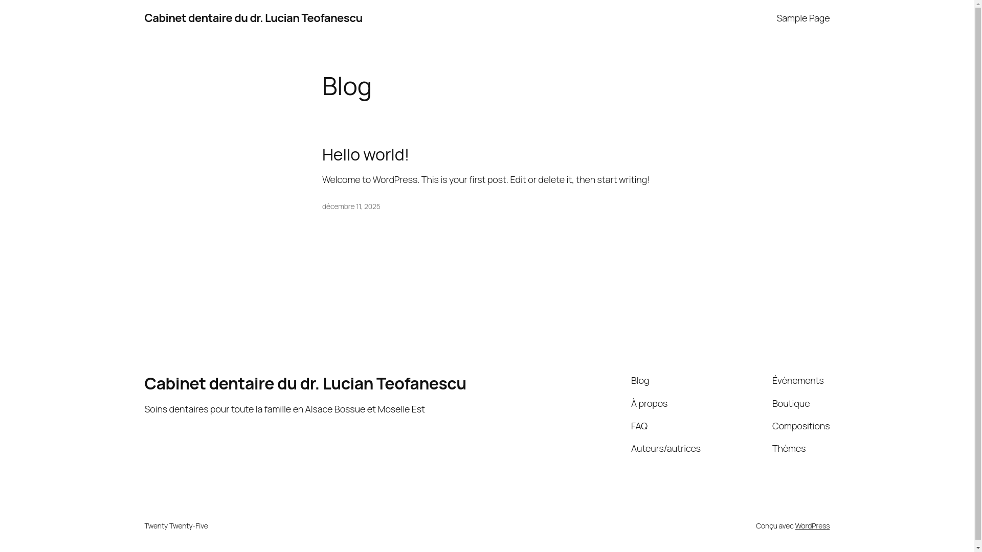 website screenshot of https://dentiste-teofanescu.fr/