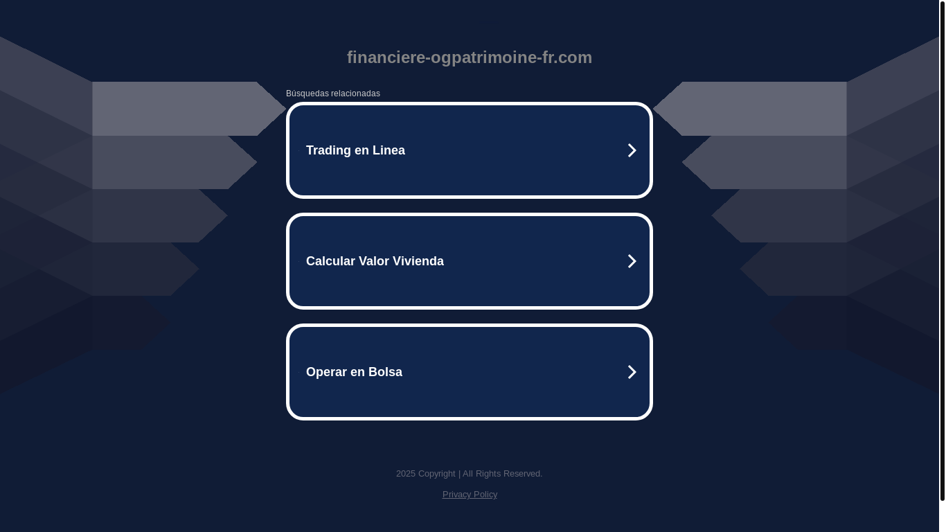 website screenshot of https://financiere-ogpatrimoine-fr.com/