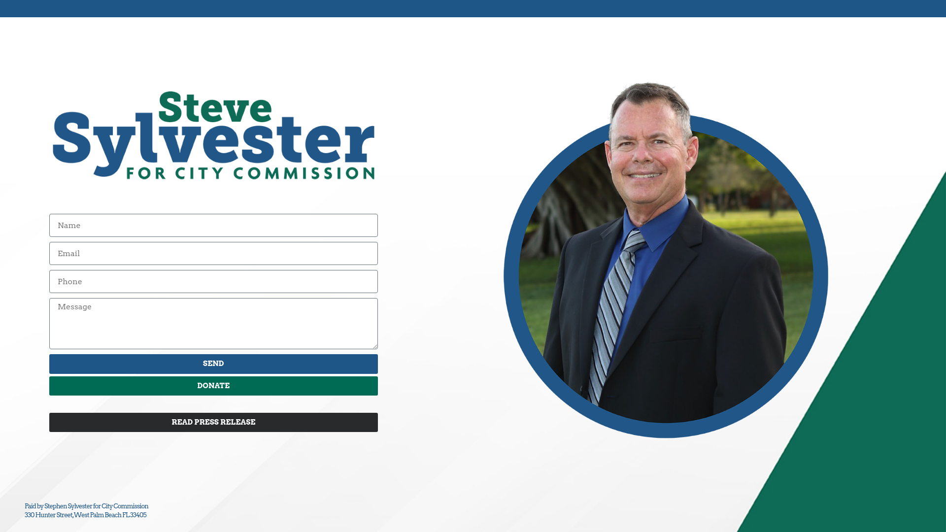 website screenshot of https://stevesylvester.org/