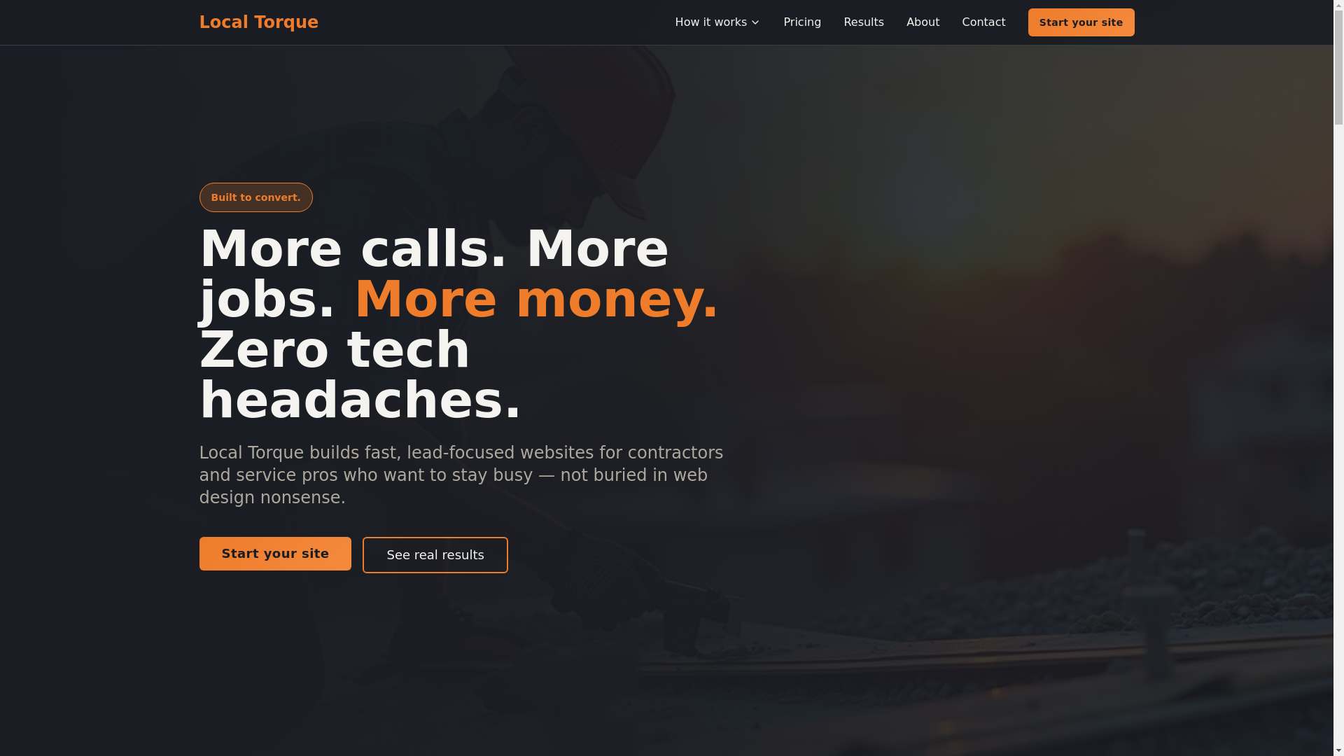 website screenshot of https://getlocaltorque.com/