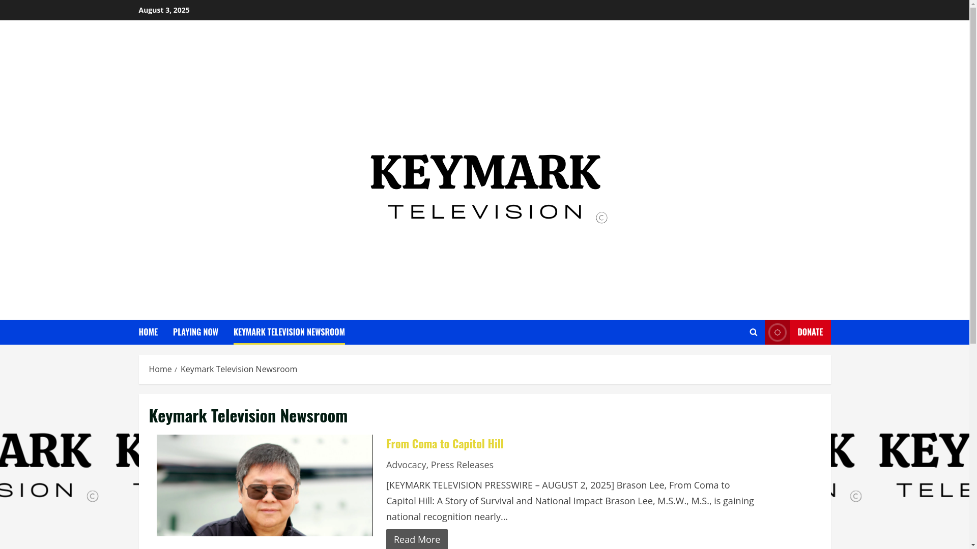 website screenshot of https://keymarknewsroom.com/