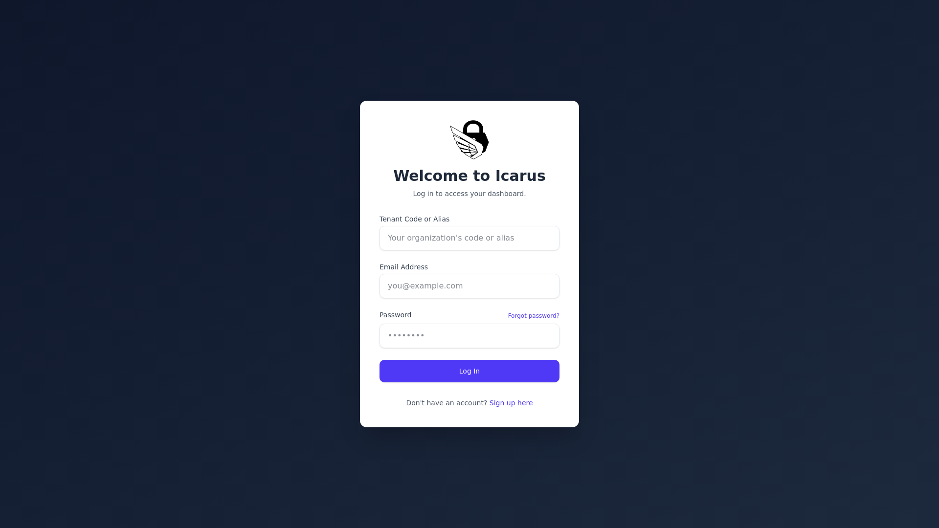 website screenshot of https://project-icarus-dashboard.pages.dev/