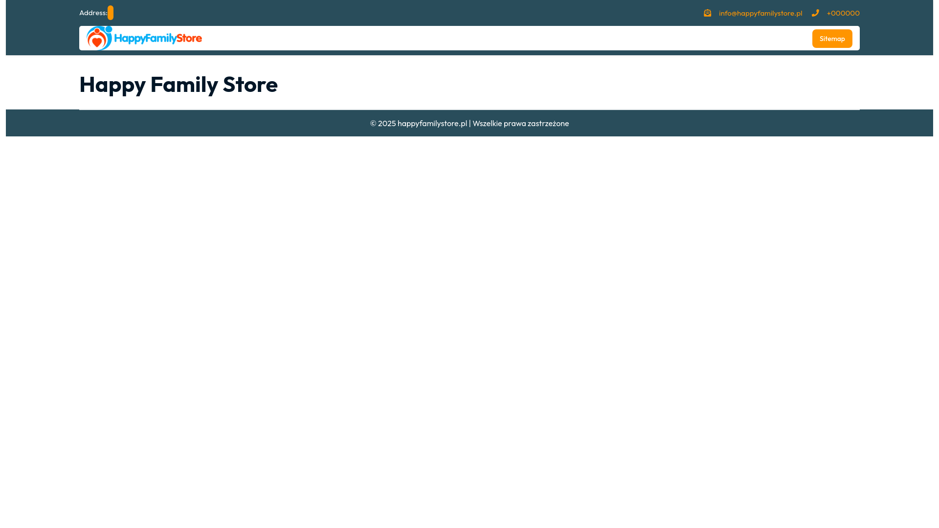 website screenshot of https://happyfamilystore.pl/