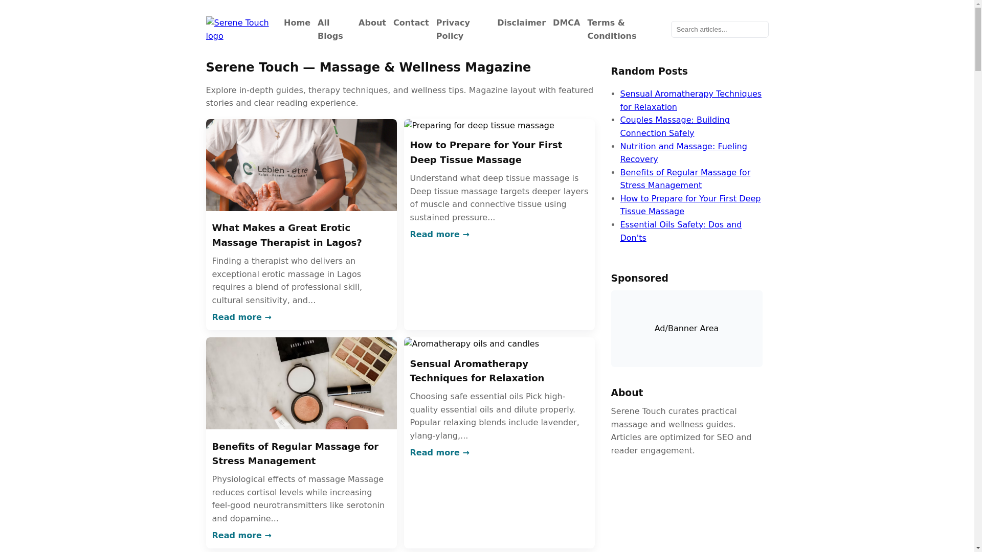 website screenshot of https://massage-therapy.pages.dev/