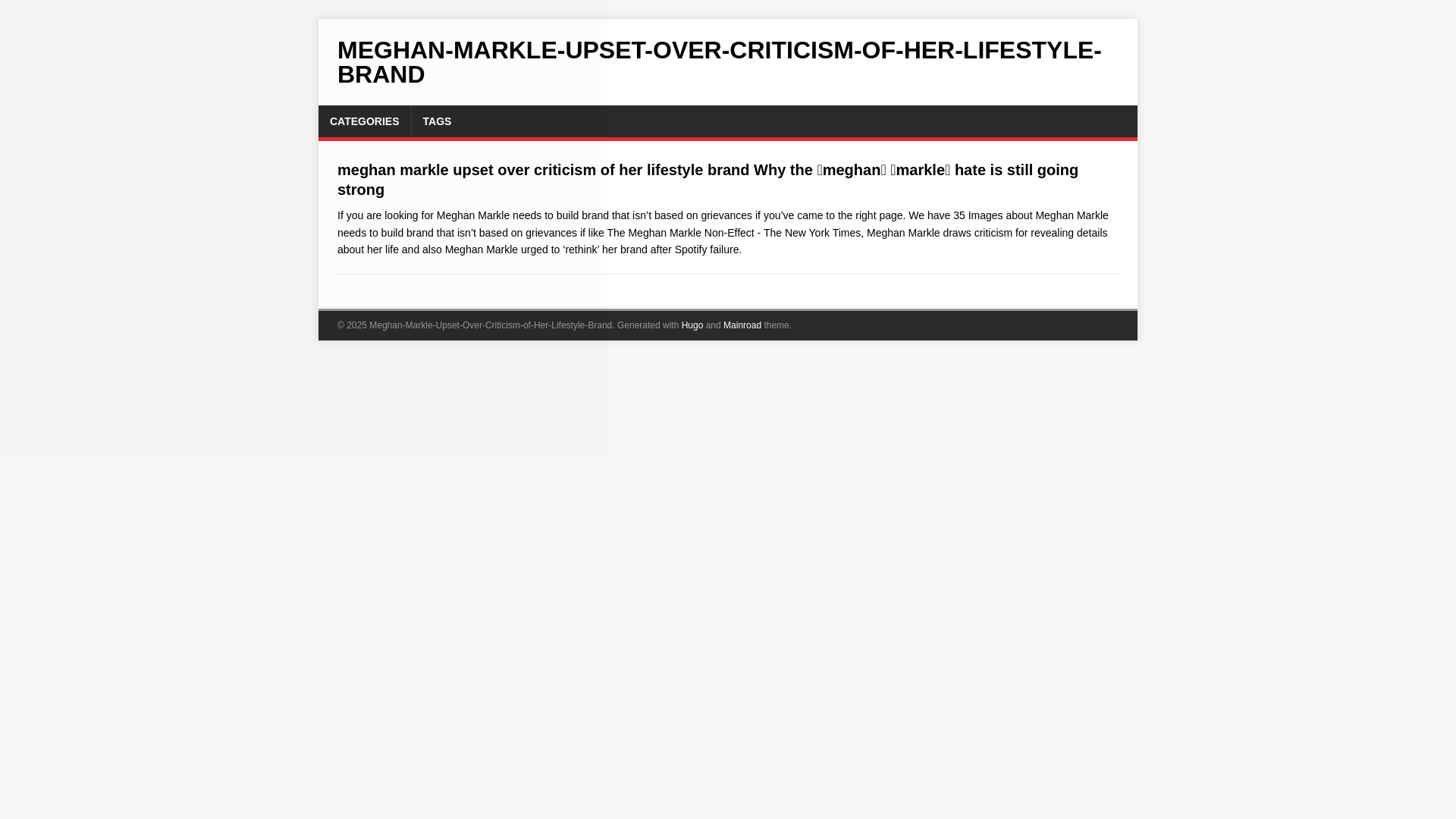 website screenshot of https://meghan-markle-upset-over-criticism-of-her-lifestyl.pages.dev/