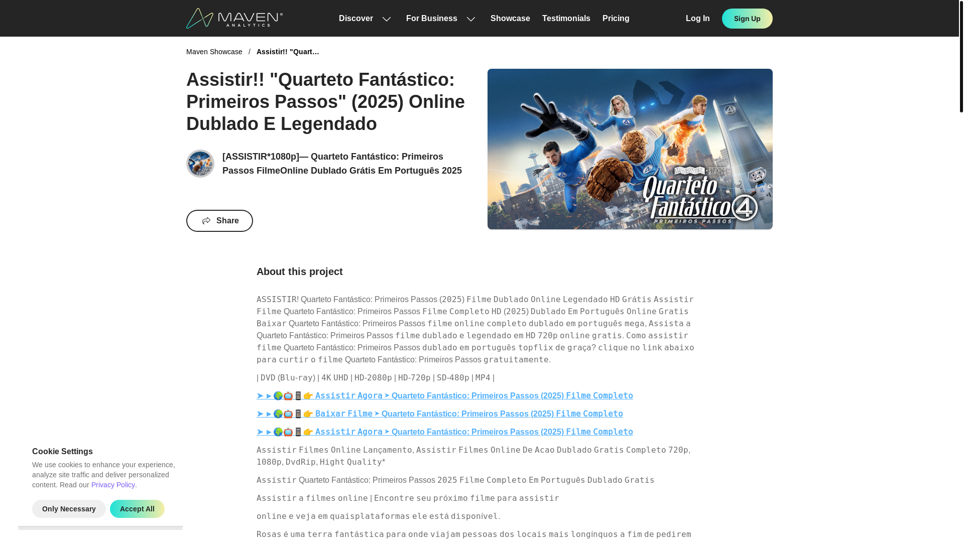 website screenshot of https://mavenanalytics.io/project/38406