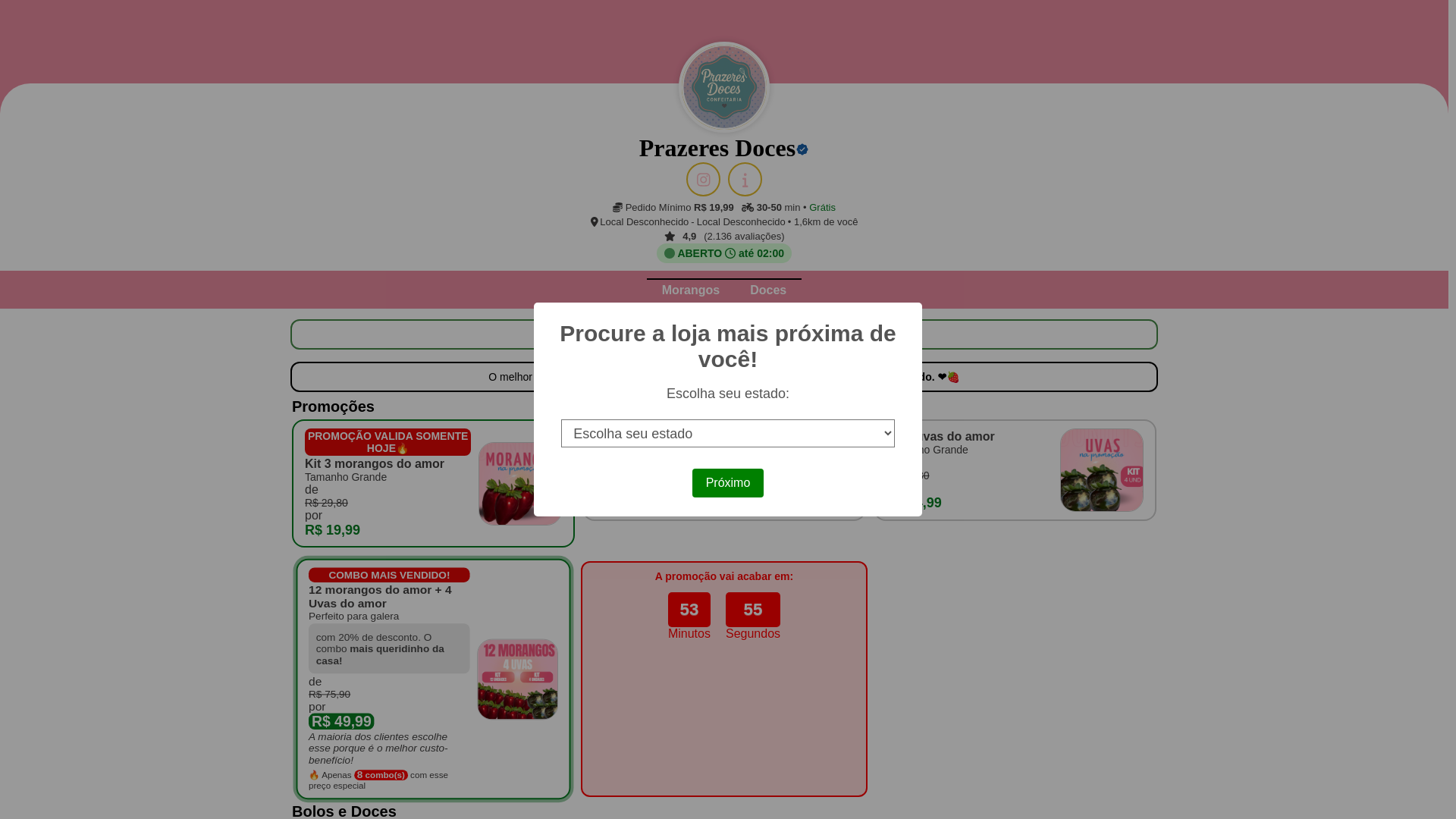 website screenshot of https://prazeres-doces-morangodo-amor.pages.dev/