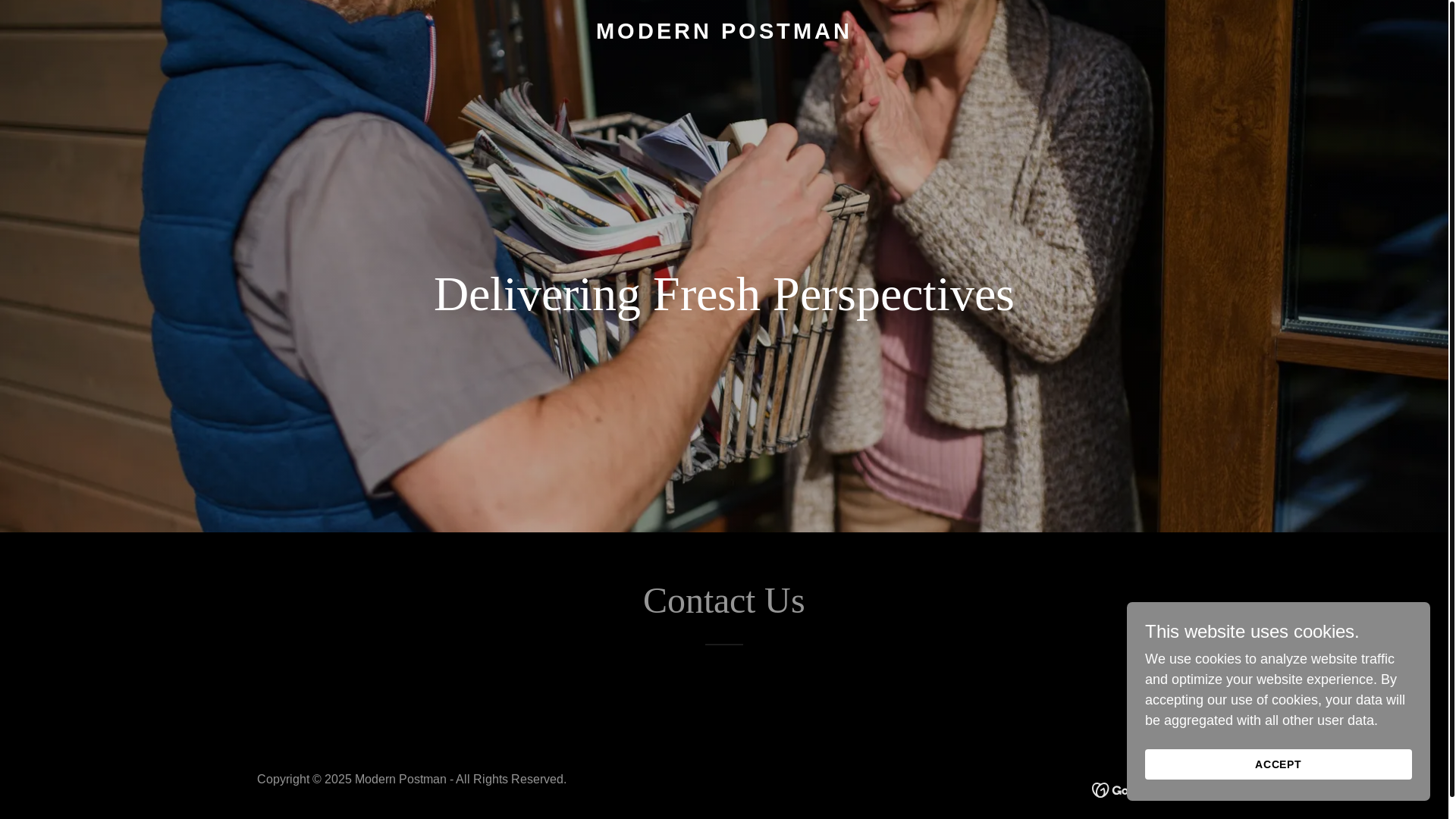 website screenshot of https://modernpostman.in/