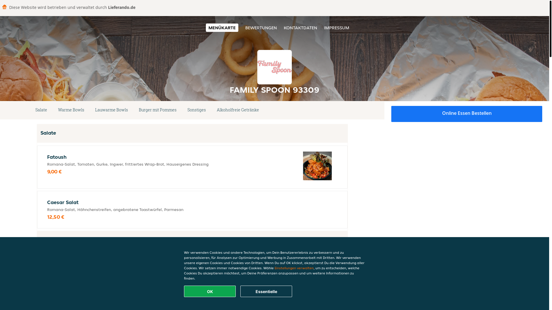 website screenshot of https://familyspoon-kelheim.de/