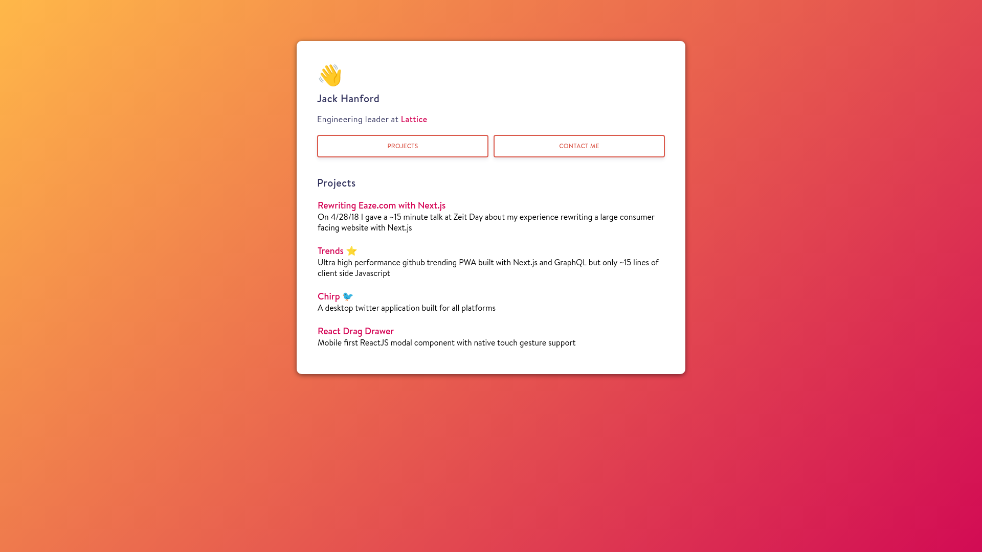 website screenshot of https://personal-dym.pages.dev/