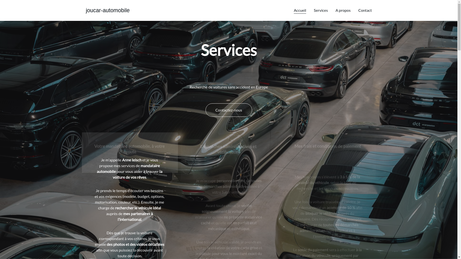 website screenshot of https://joucar-automobile.com/
