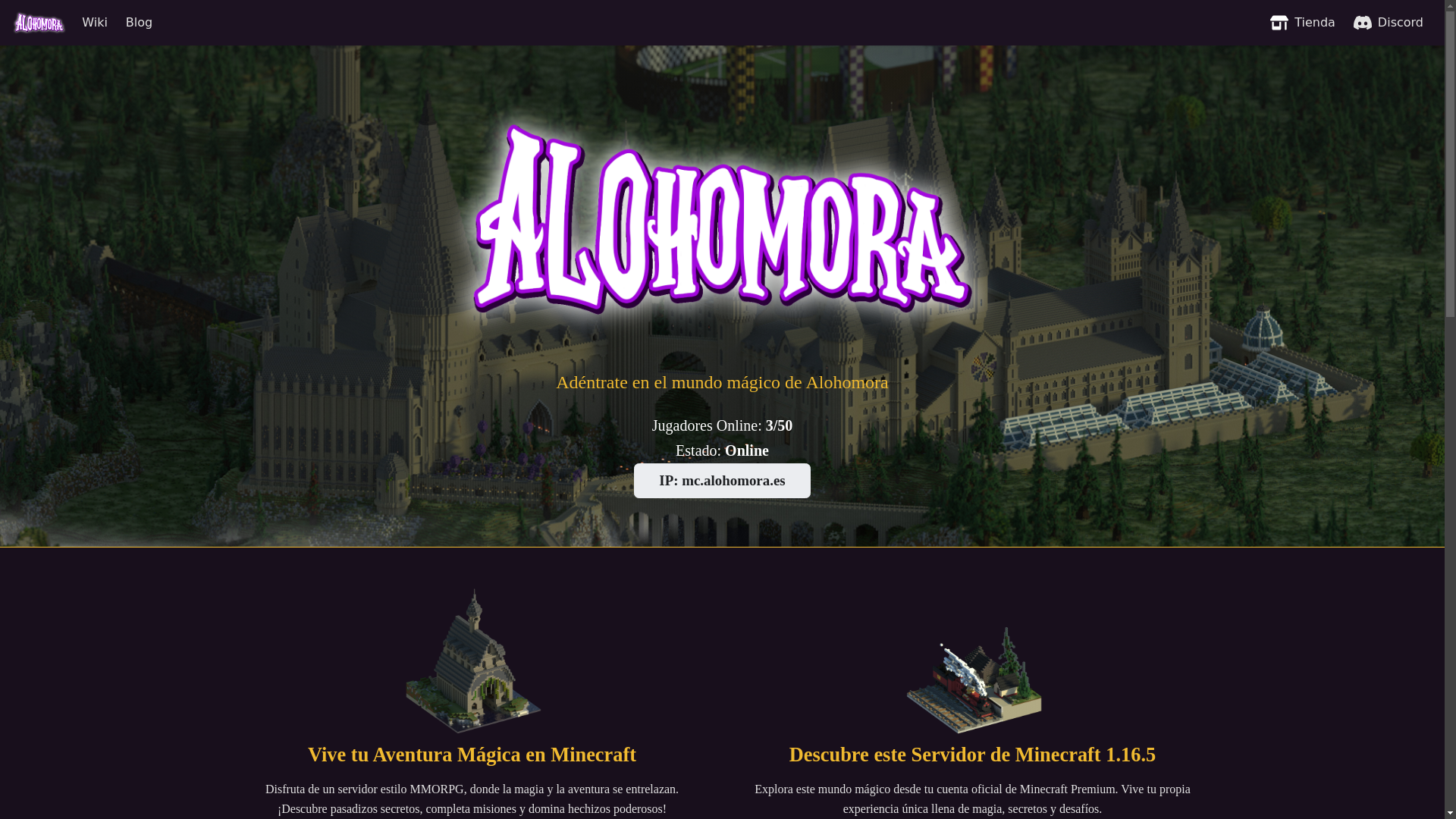 website screenshot of https://alohomorawiki.pages.dev/