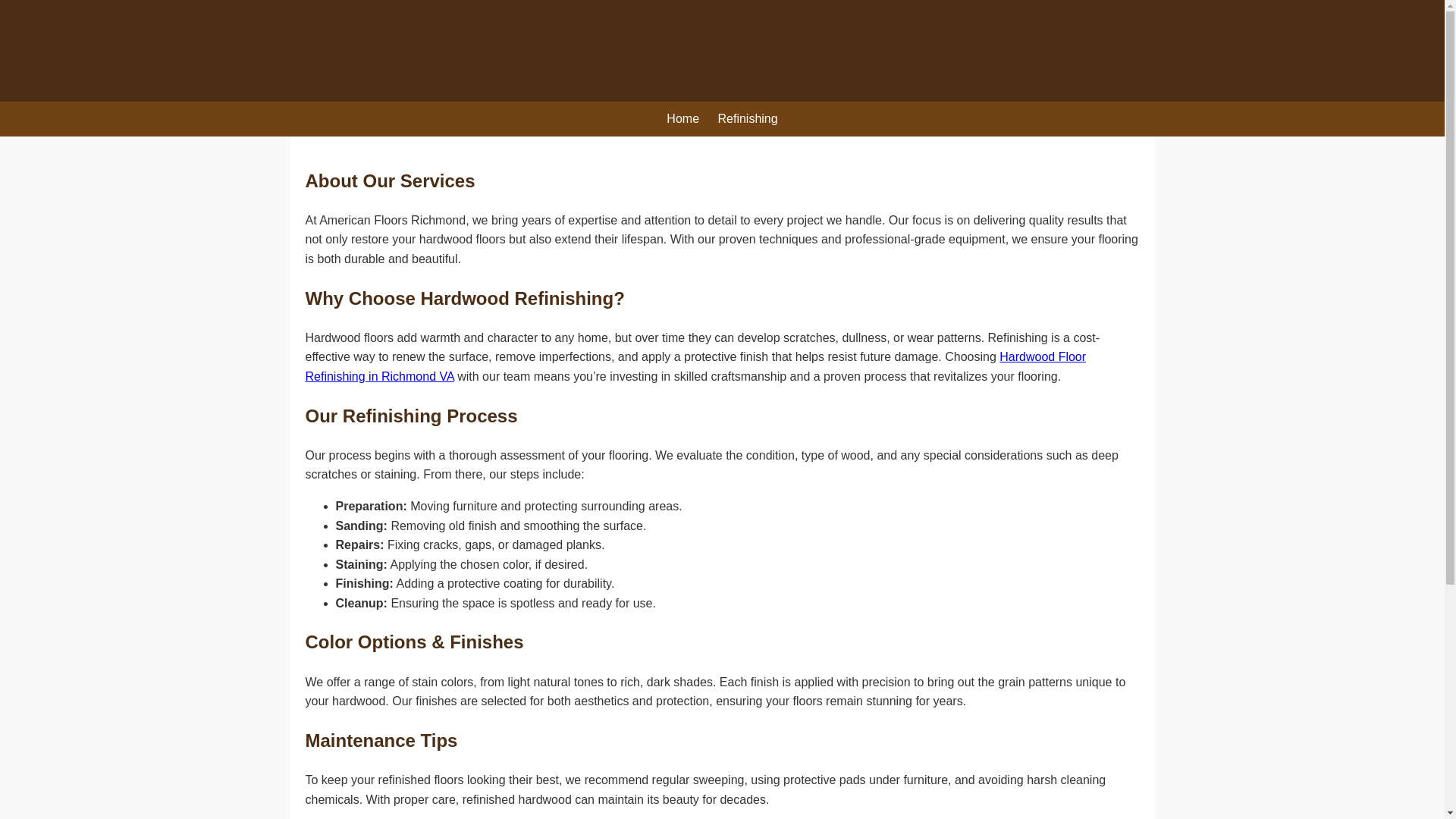 website screenshot of https://richmond-va-hardwood-refinishing-services.pages.dev/
